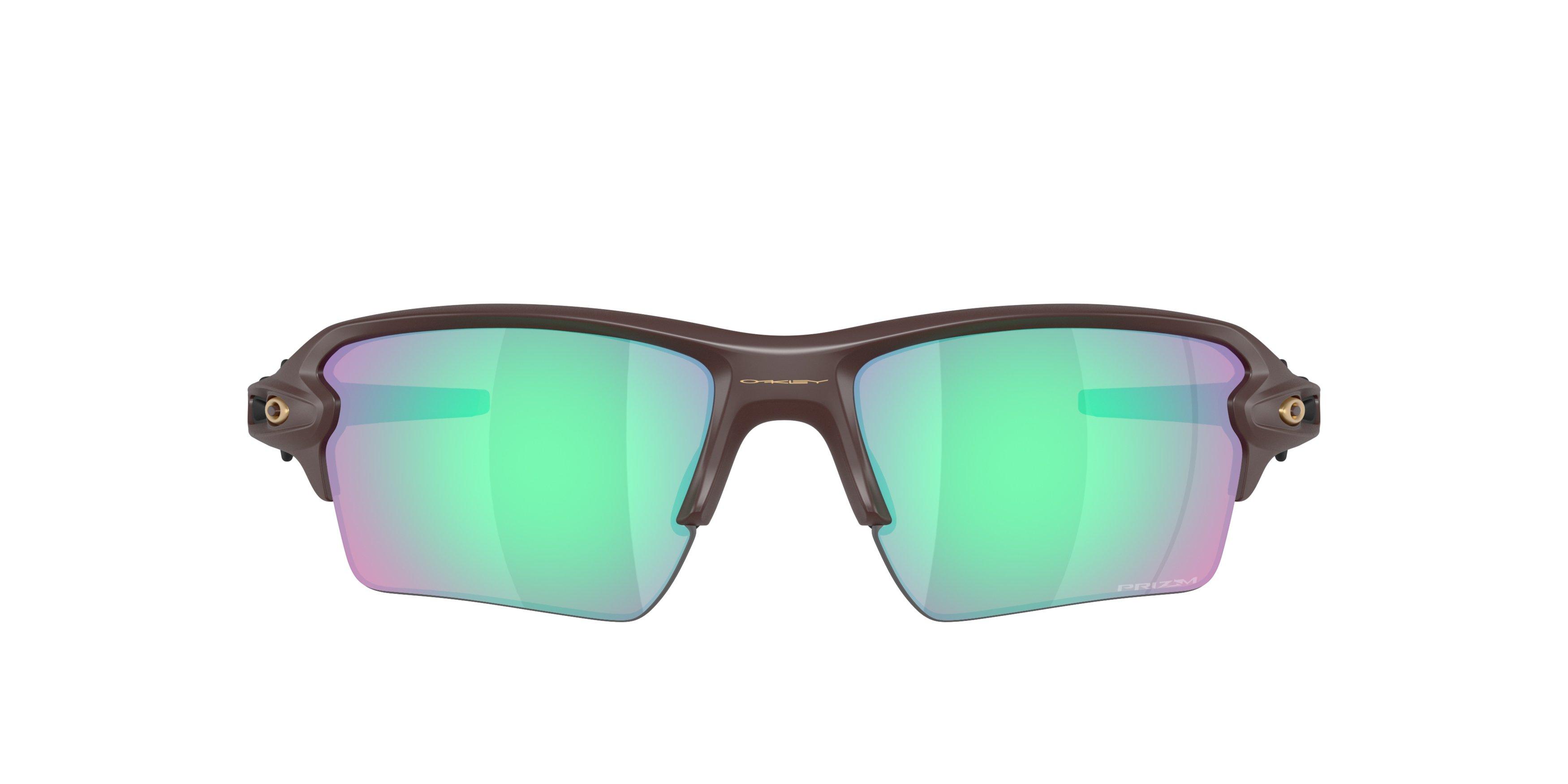 Oakley Flak 2.0 XL Prizm Dark Golf Sunglasses - Matte Grenache - RED/GREEN Thumbnail View 2