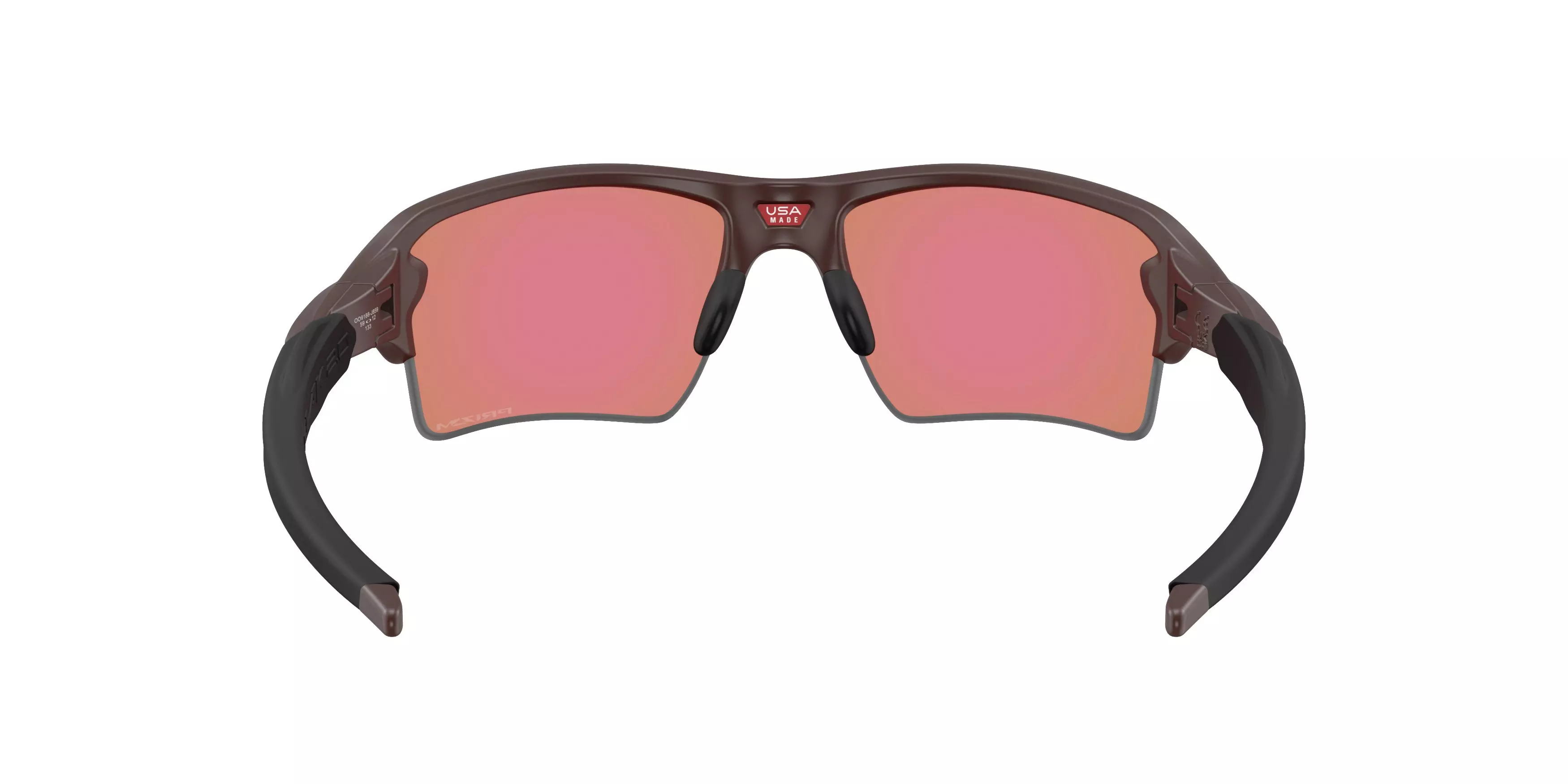 Oakley Flak 2.0 XL Prizm Dark Golf Sunglasses - Matte Grenache - RED/GREEN