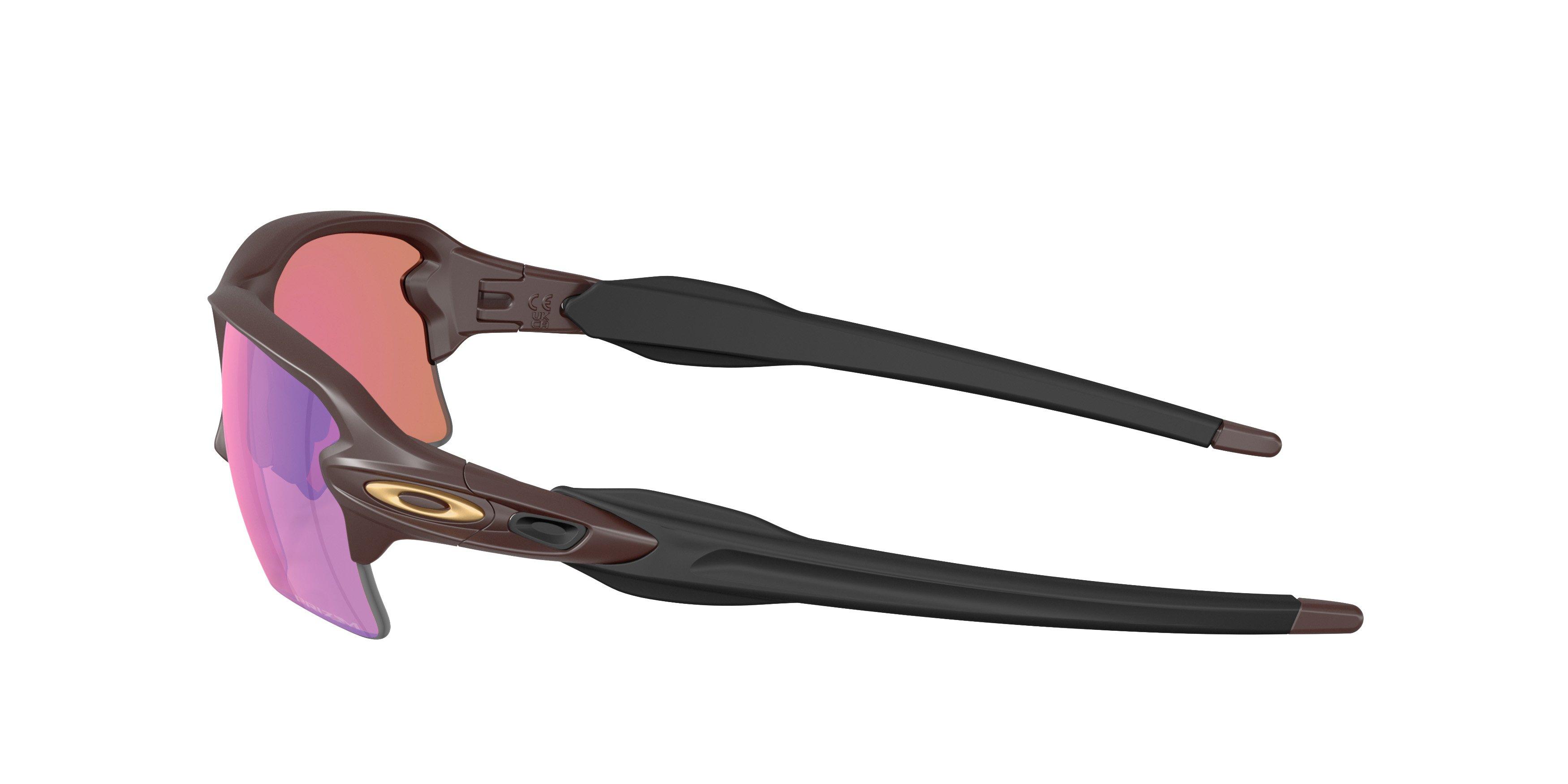 Oakley Flak 2.0 XL Prizm Dark Golf Sunglasses - Matte Grenache - RED/GREEN Thumbnail View 4