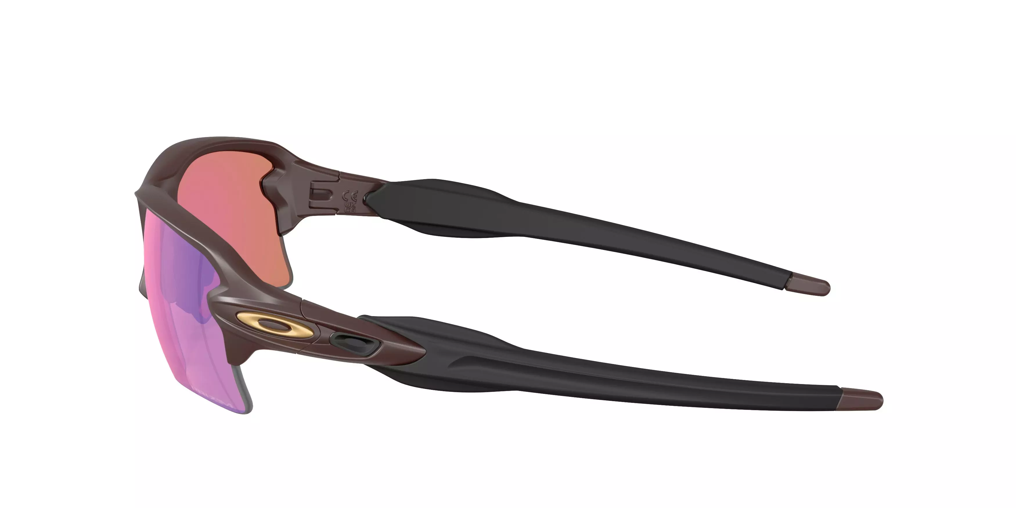 Oakley Flak 2.0 XL Prizm Dark Golf Sunglasses - Matte Grenache - RED/GREEN