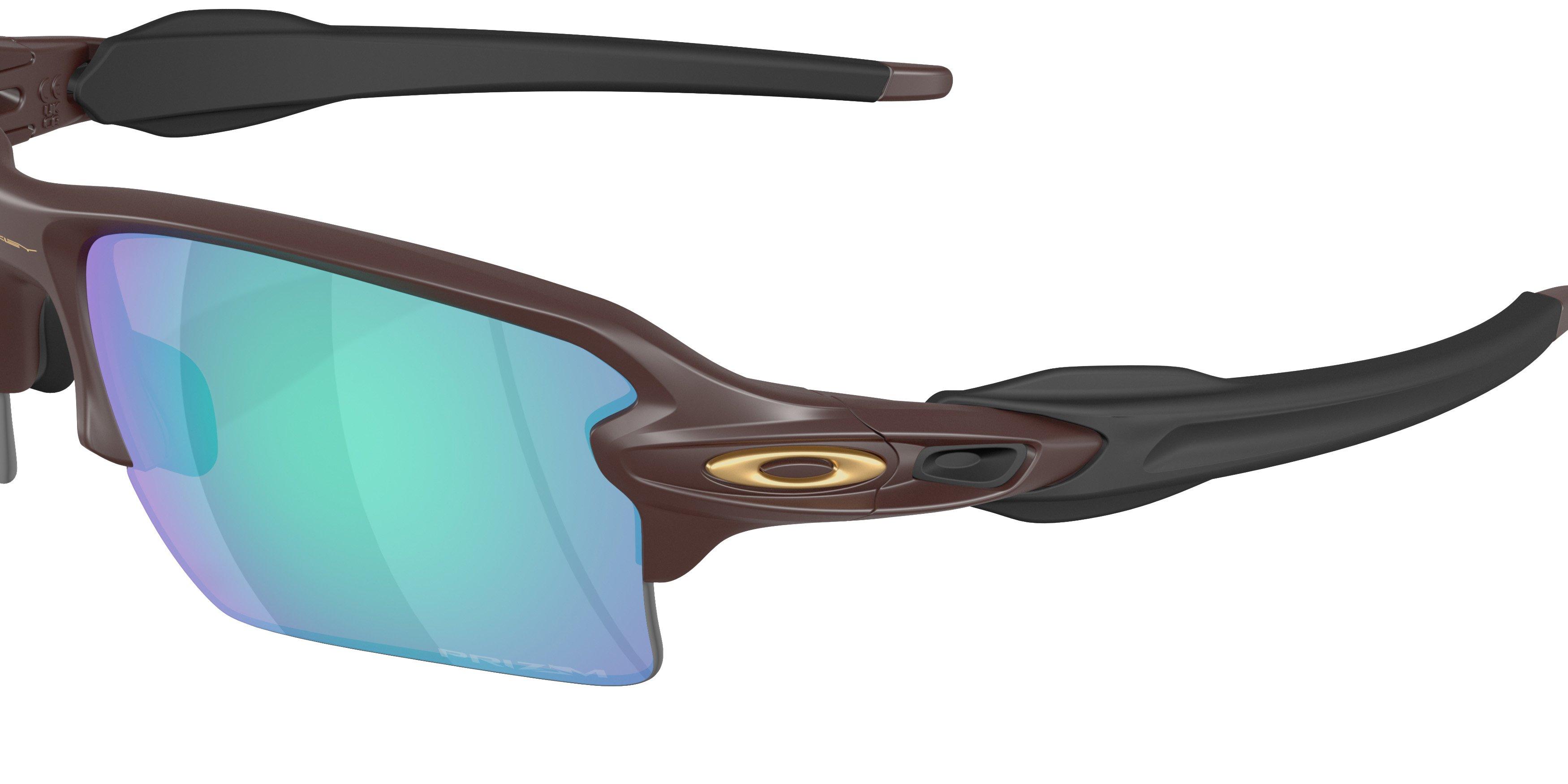 Oakley Flak 2.0 XL Prizm Dark Golf Sunglasses - Matte Grenache - RED/GREEN Thumbnail View 5