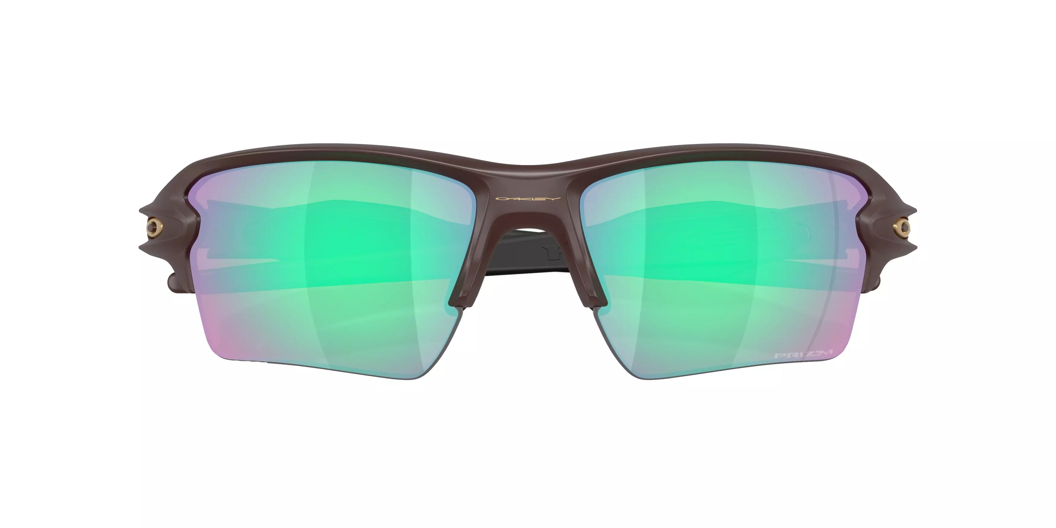 Oakley Flak 2.0 XL Prizm Dark Golf Sunglasses - Matte Grenache - RED/GREEN