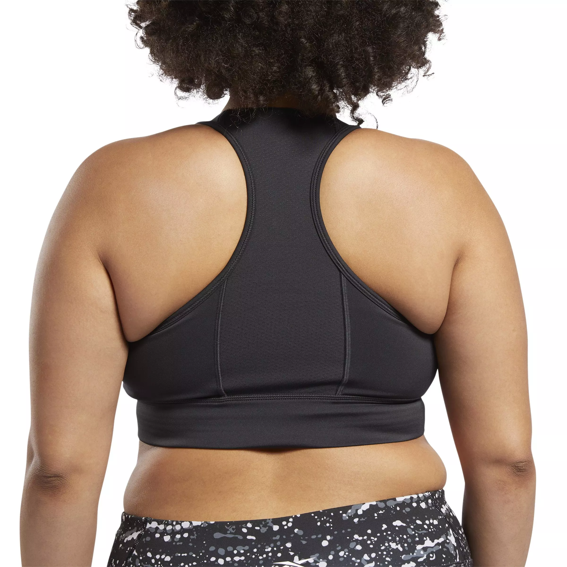 Reebok Running Essentials Sports Bra- Black - BLACK