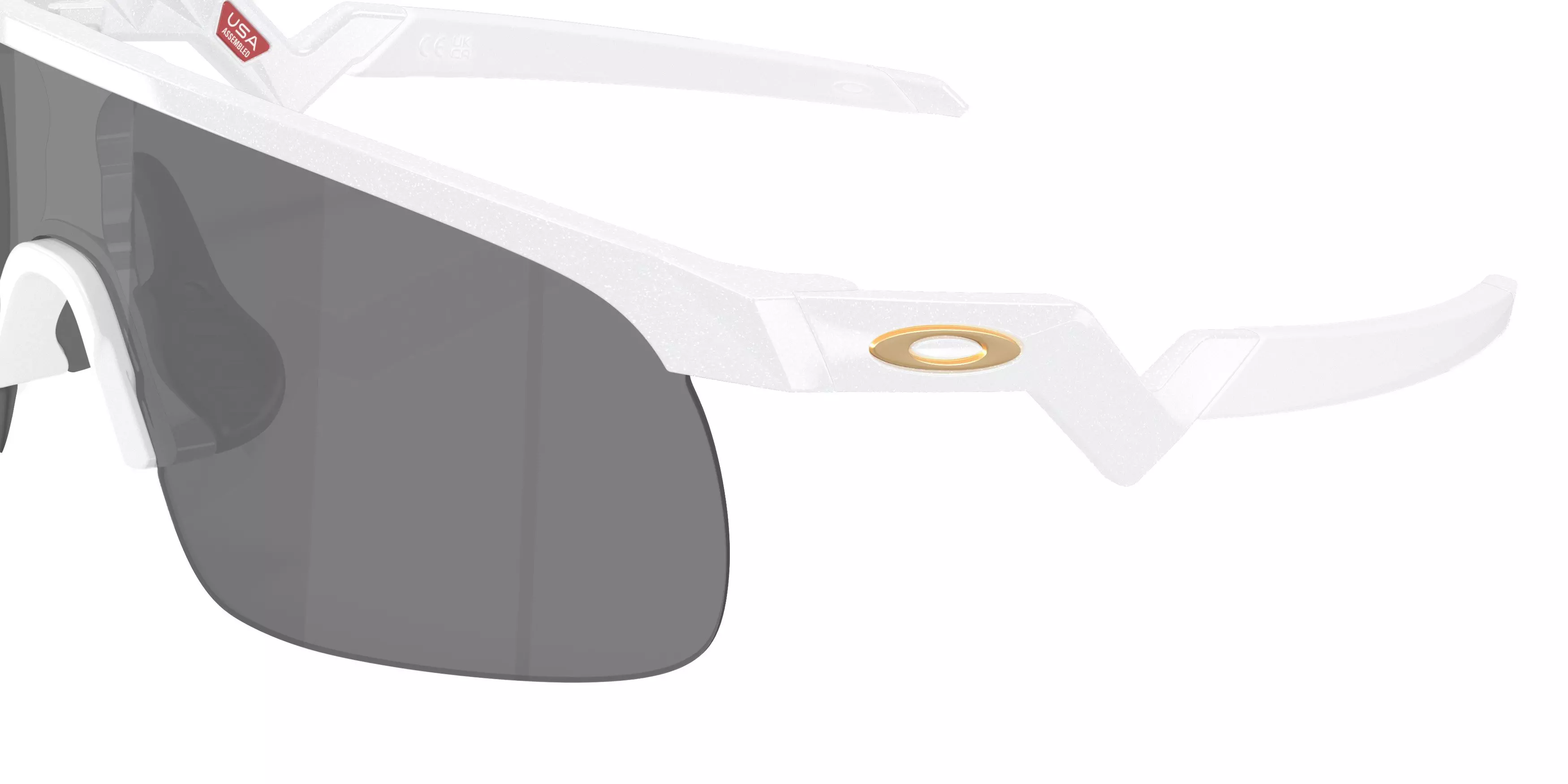 Oakley Youth Resistor Prizm Black Sunglasses - Pearl White - WHITE/GREY