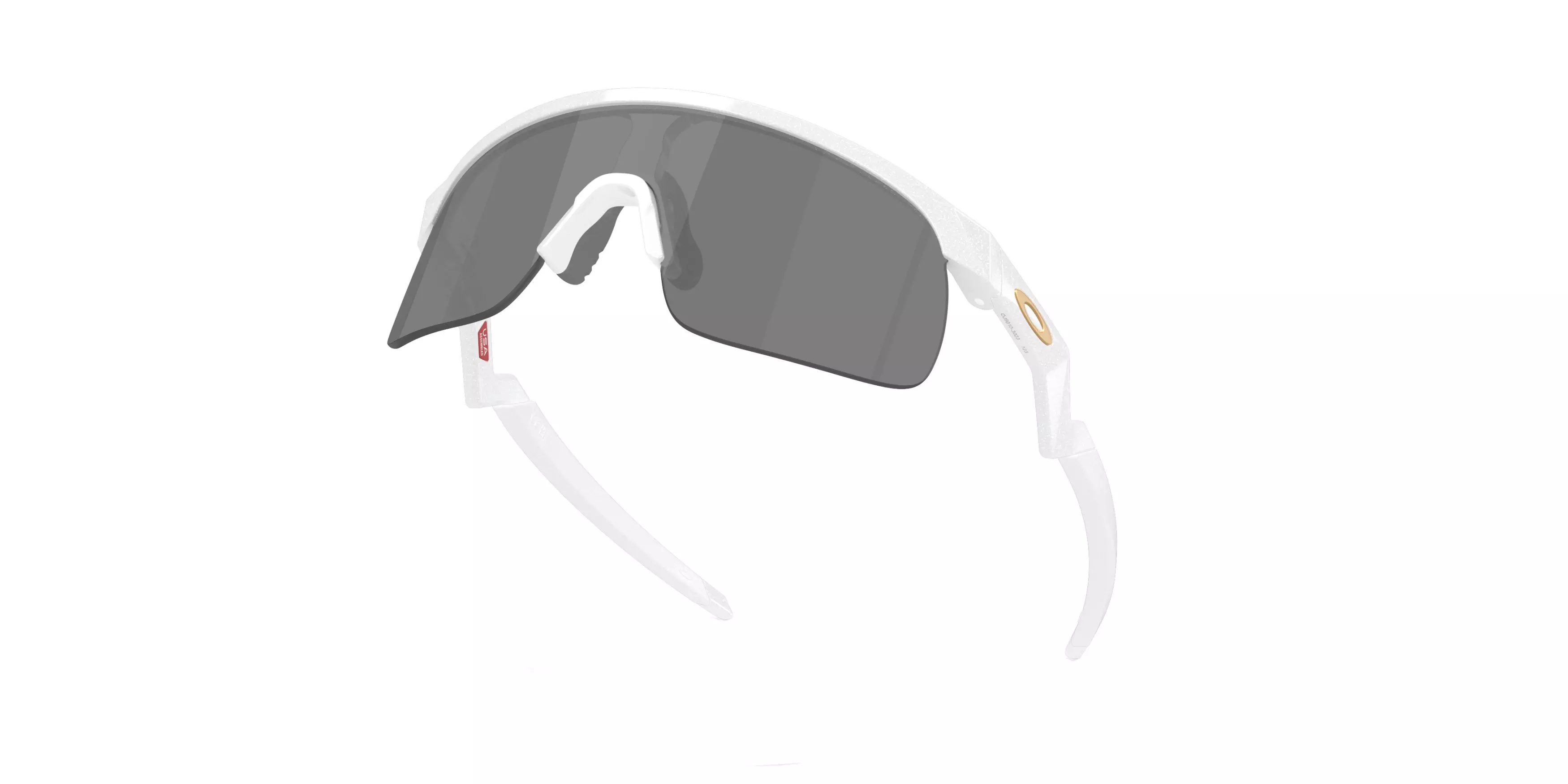 Oakley Youth Resistor Prizm Black Sunglasses - Pearl White - WHITE/GREY
