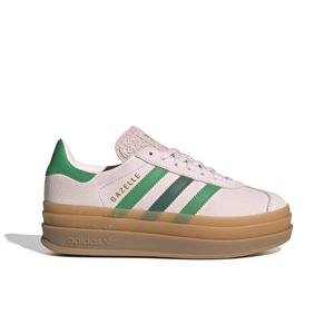 adidas Originals Gazelle Bold "Almost Pink/Court Green/Gold Metallic" Grade School Girls' Shoe