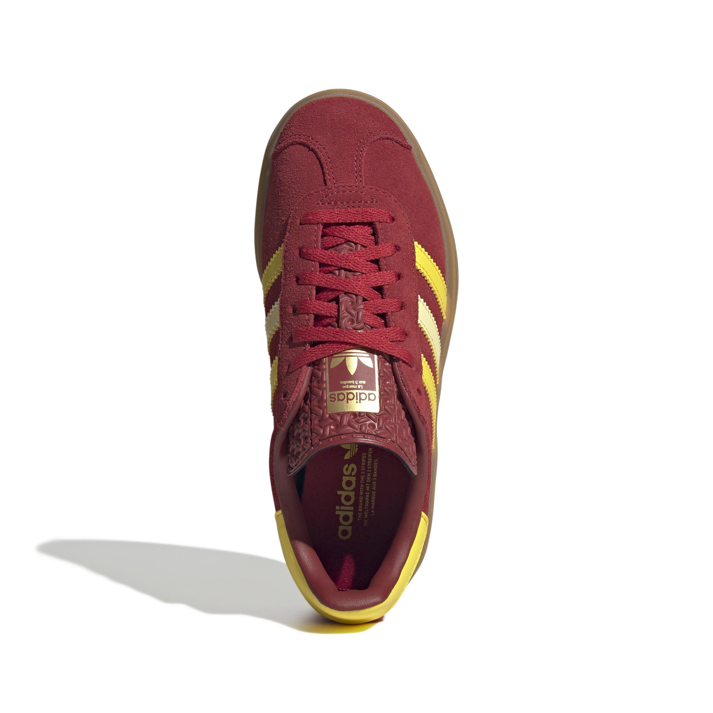 adidas Originals Gazelle Bold Grade School Girls' "Team Victory Red/Yellow/Gold Metallic" Shoe