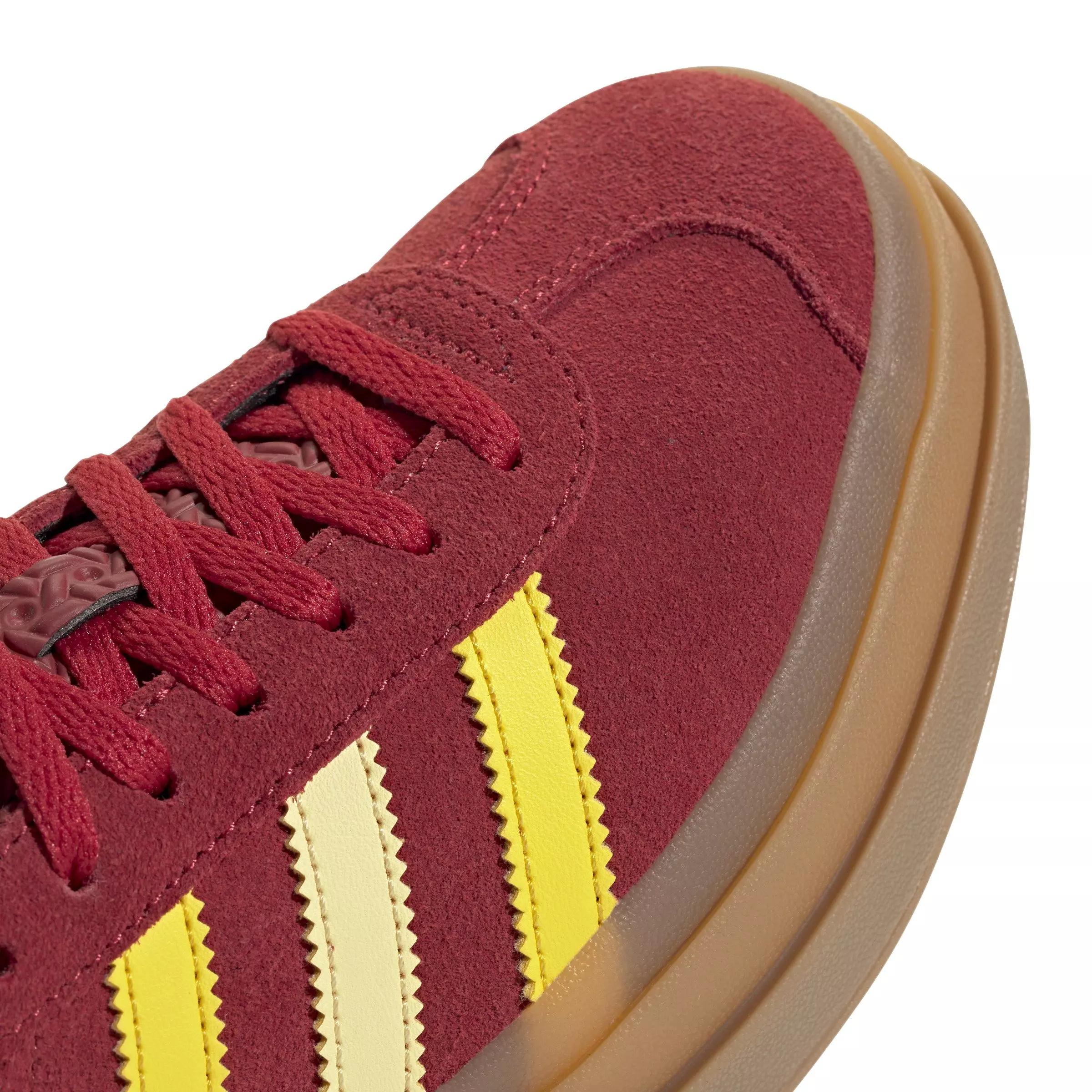 adidas Originals Gazelle Bold "Team Victory Red/Yellow/Gold Metallic" Grade School Girls' Shoe - RED/YELLOW/GOLD