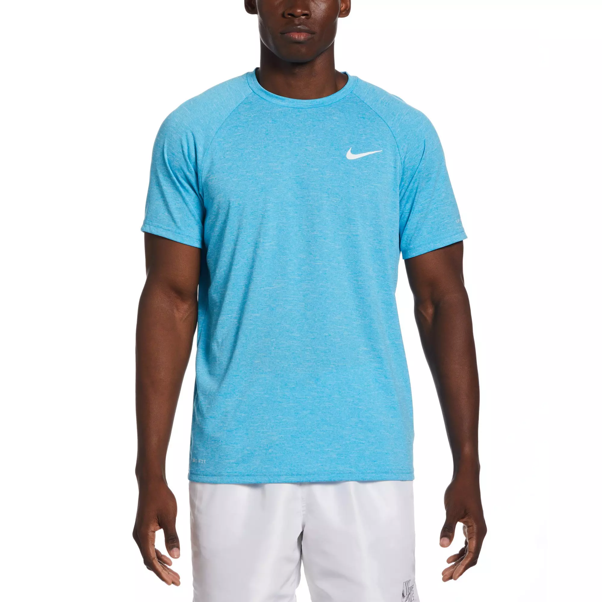 Nike Men's Dri-FIT Short-Sleeve Hydroguard Shirt-Light Blue - LT BLUE