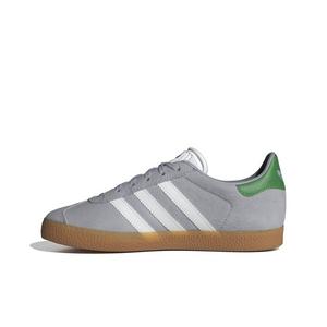 adidas Originals Gazelle "Halo Silver/Ftwr White/Green" Grade School Girls' Shoe