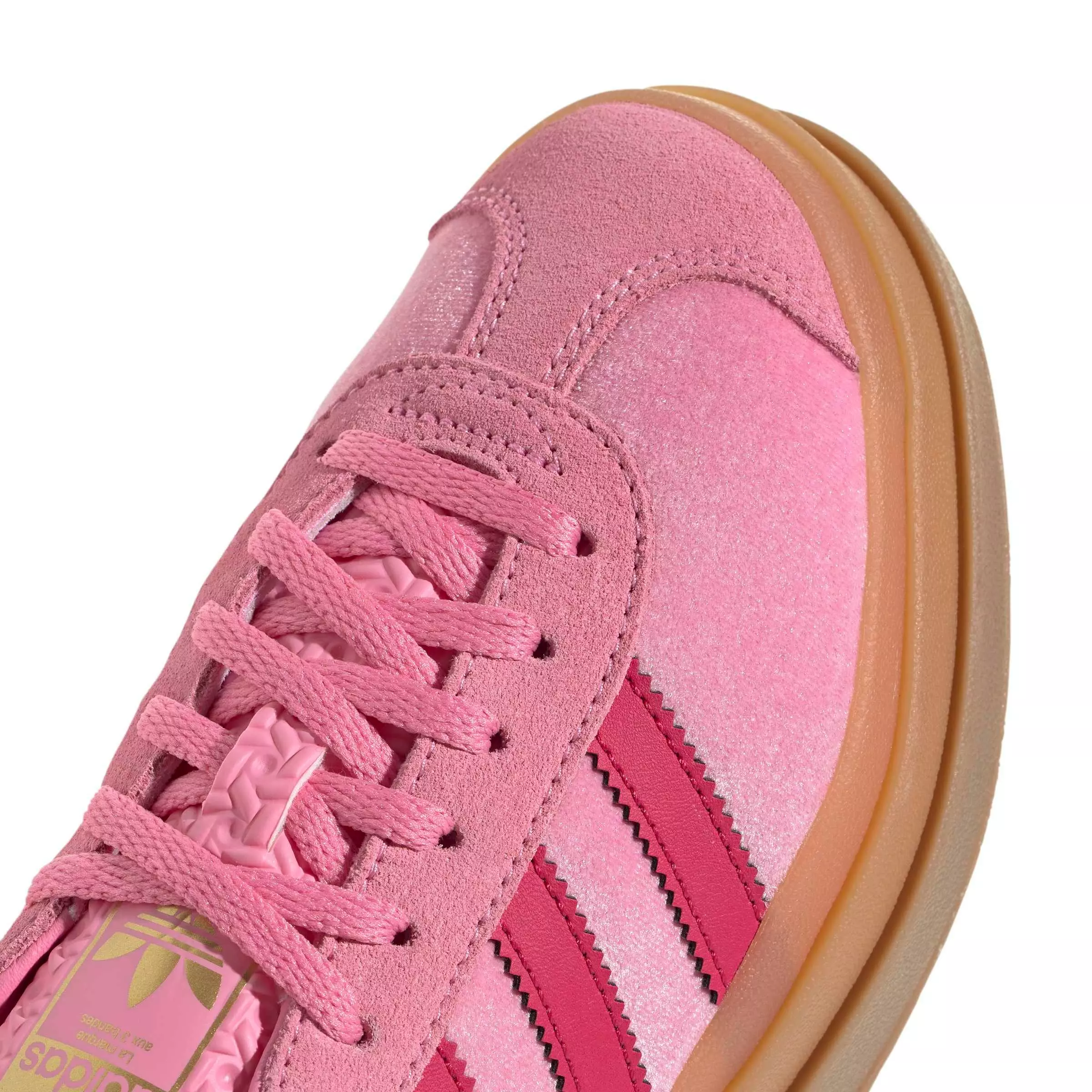 adidas Originals Gazelle Bold "Bliss Pink/Ruby Red/Maroon" Grade School Girls' Shoe - PINK/RED/MAROON