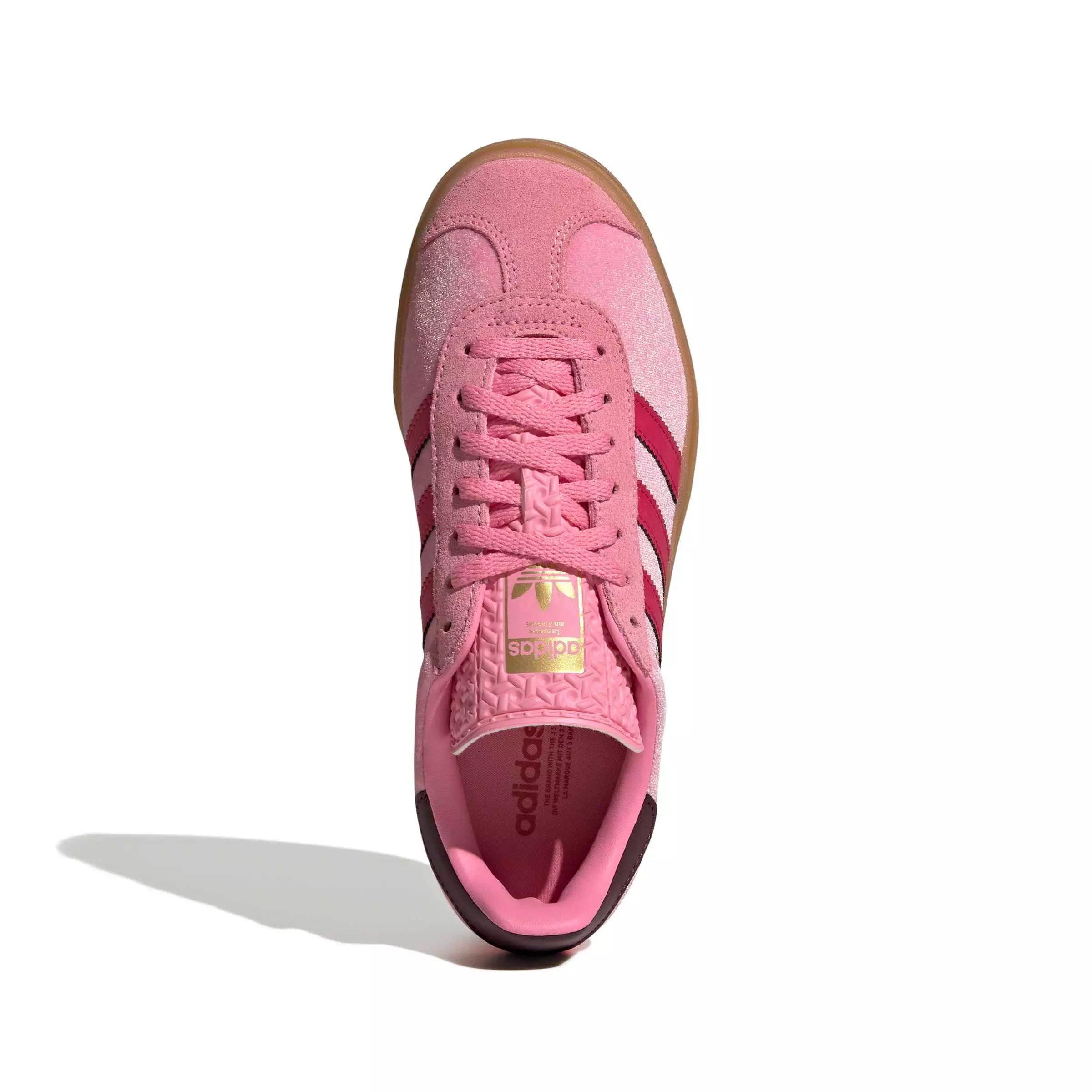 adidas Originals Gazelle Bold "Bliss Pink/Ruby Red/Maroon" Grade School Girls' Shoe - PINK/RED/MAROON