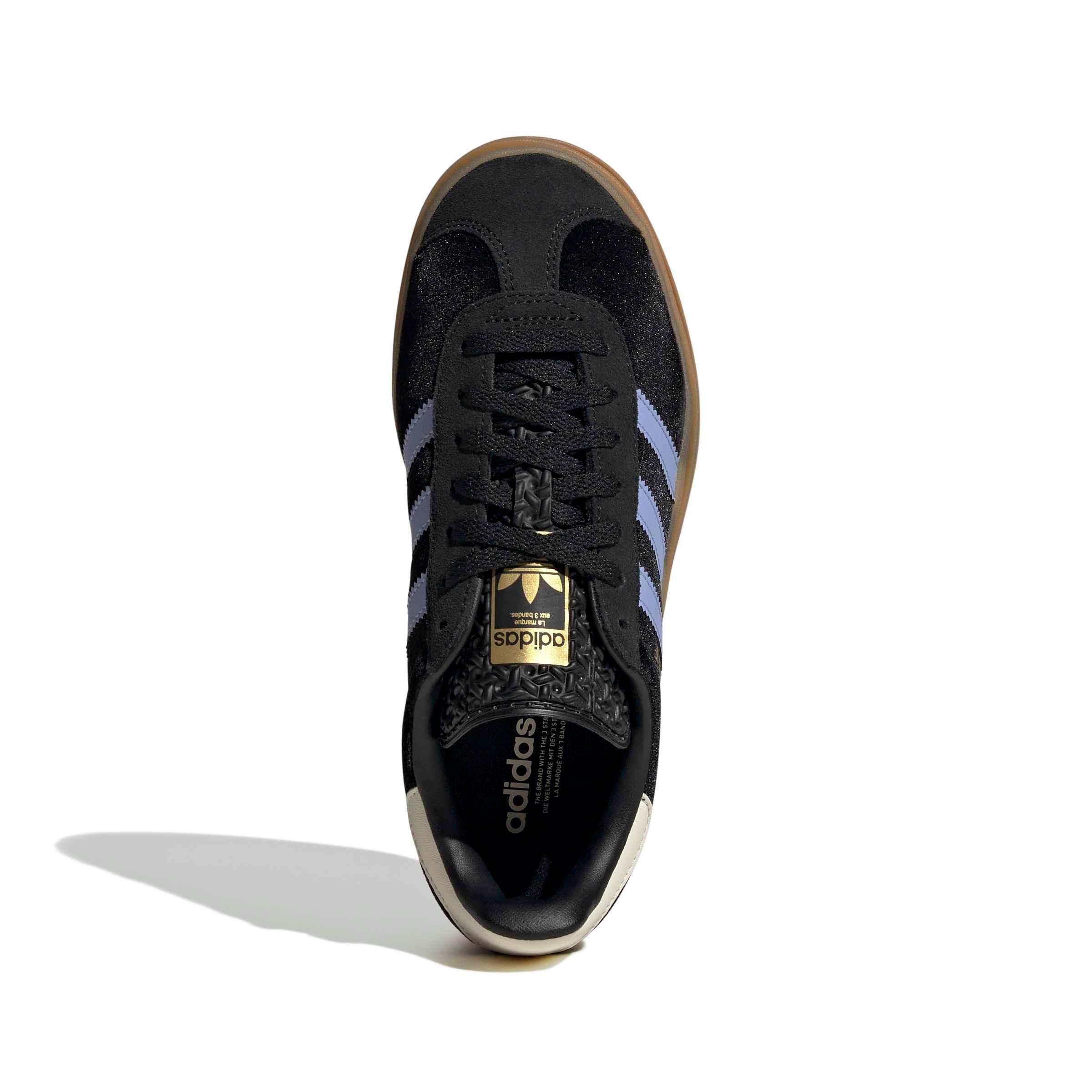 adidas Originals Gazelle Bold Grade School Girls' "Core Black/Blue Spark/Wonder White" Shoe