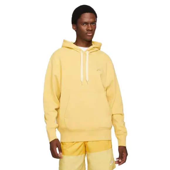 Nike Men's Sportswear Classic Fleece Pullover Yellow