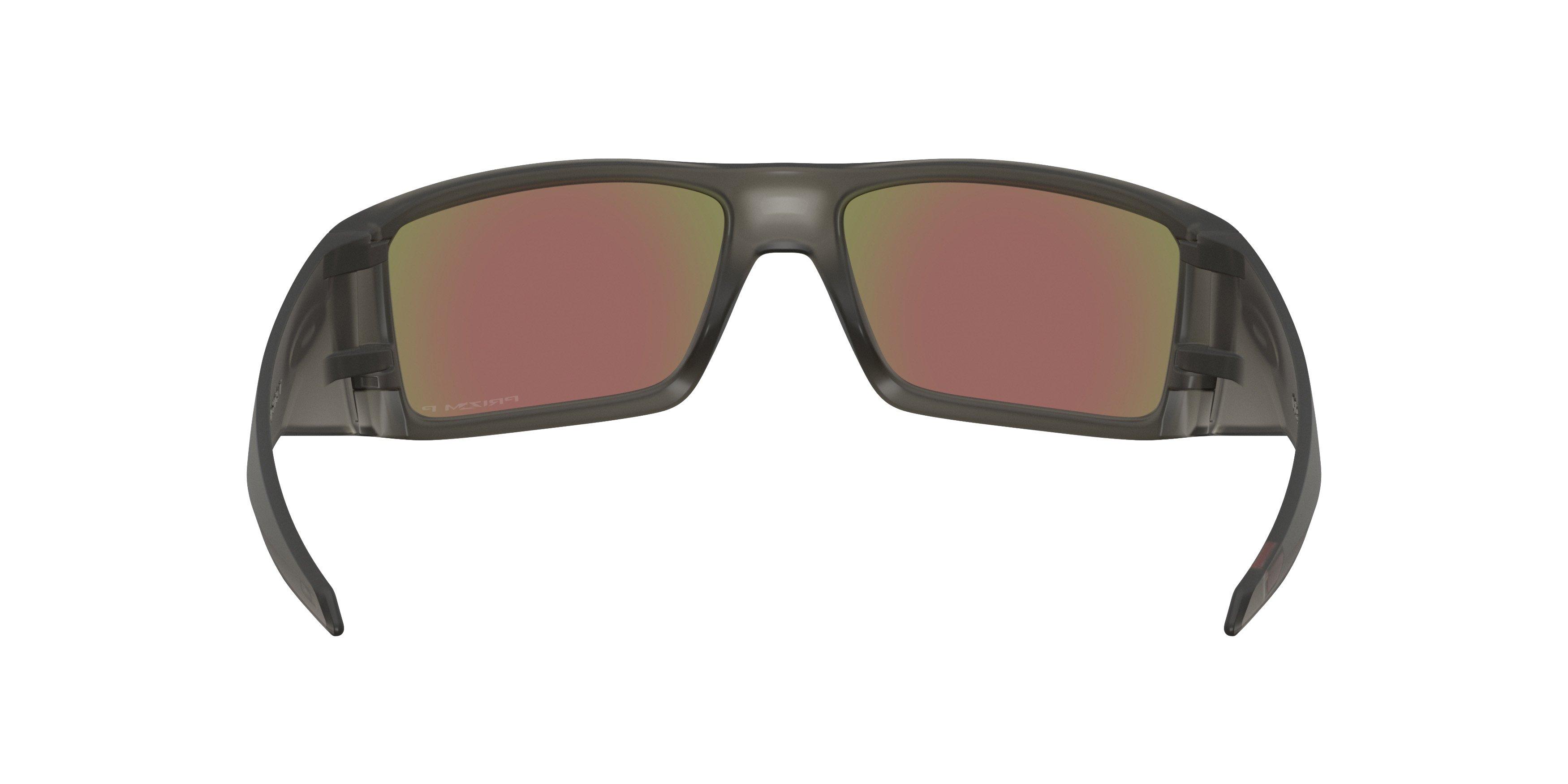 Oakley Heliostat Prizm Sapphire Polar Sunglasses - Matte Grey Smoke - GREY/BLUE Thumbnail View 3