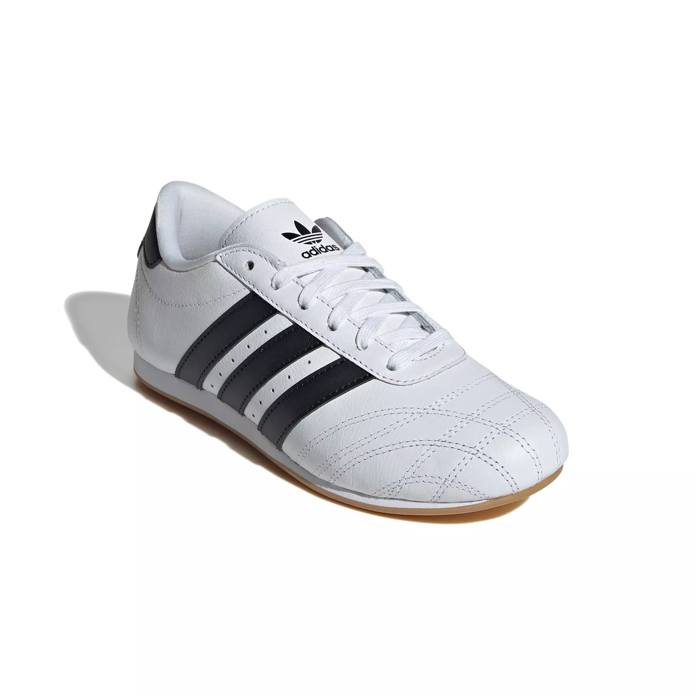 adidas Originals Taekwondo Lace "Ftwr White/Core Black/Gum 3" Grade School Girls' Shoe - WHITE/BLACK/GUM
