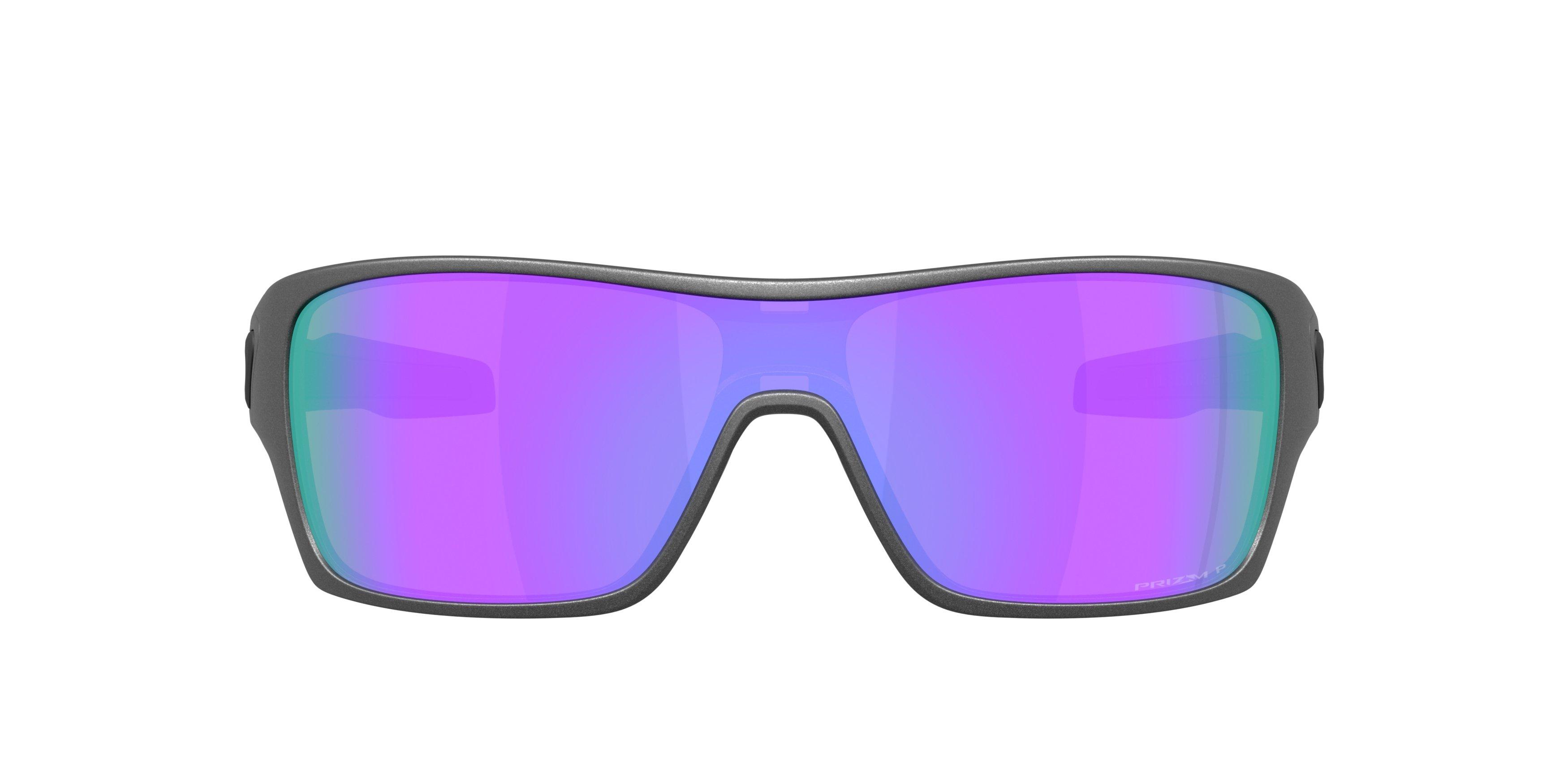 Oakley Turbine Rotor Prizm Violet Polar Sunglasses - Matte Steel - GREY/PURPLE Thumbnail View 2
