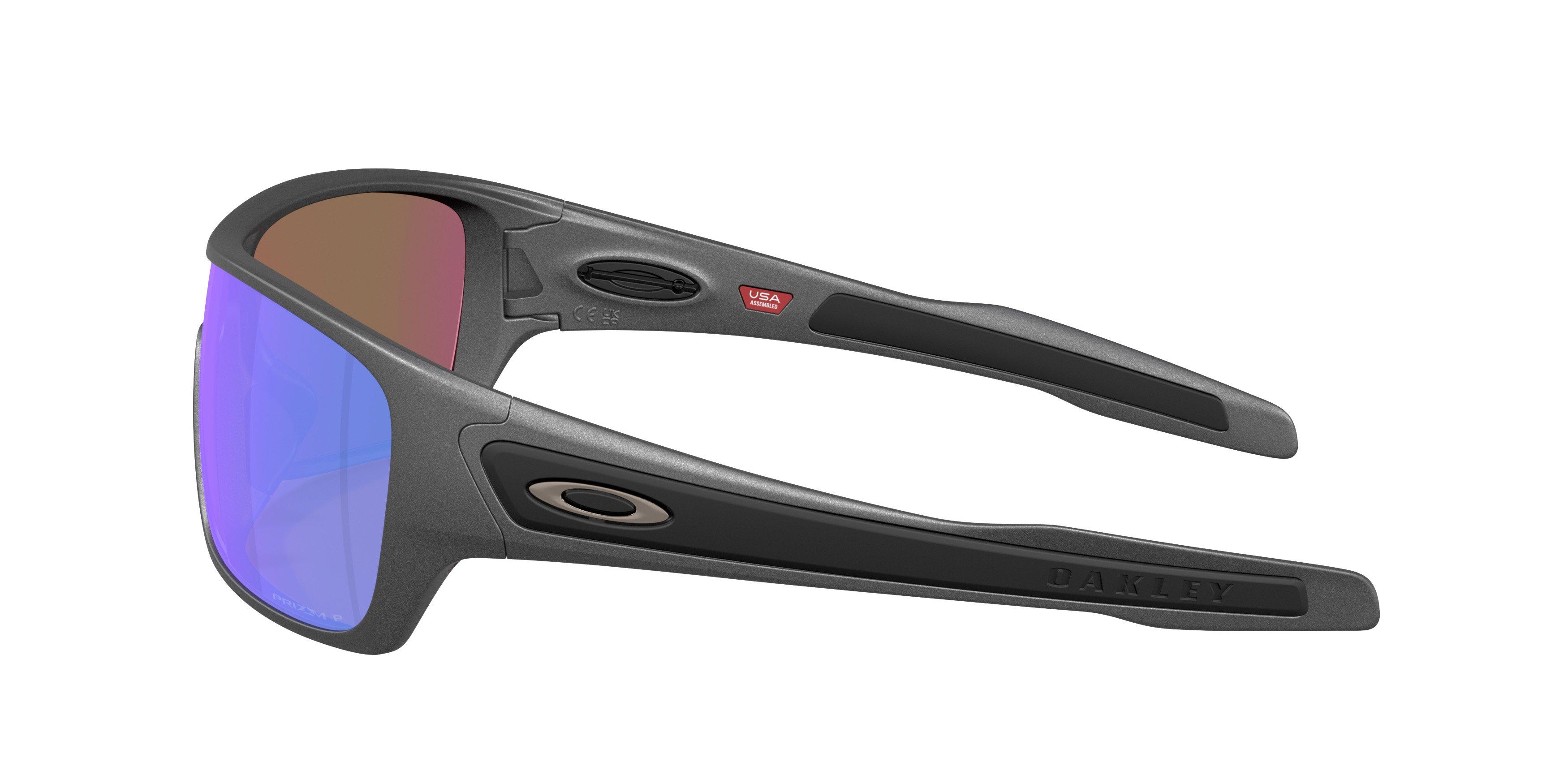 Oakley Turbine Rotor Prizm Violet Polar Sunglasses - Matte Steel - GREY/PURPLE Thumbnail View 4