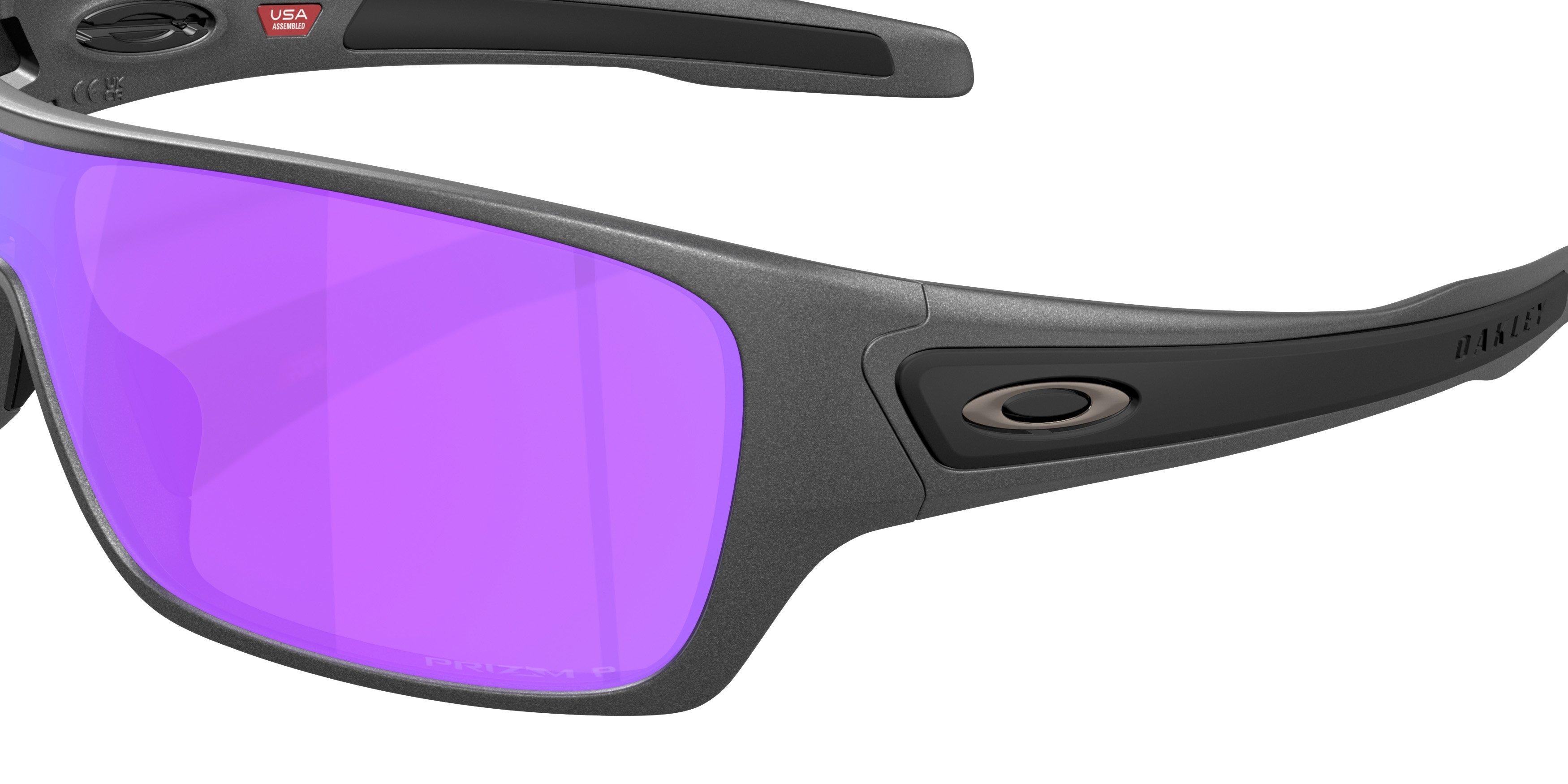 Oakley Turbine Rotor Prizm Violet Polar Sunglasses - Matte Steel - GREY/PURPLE Thumbnail View 5