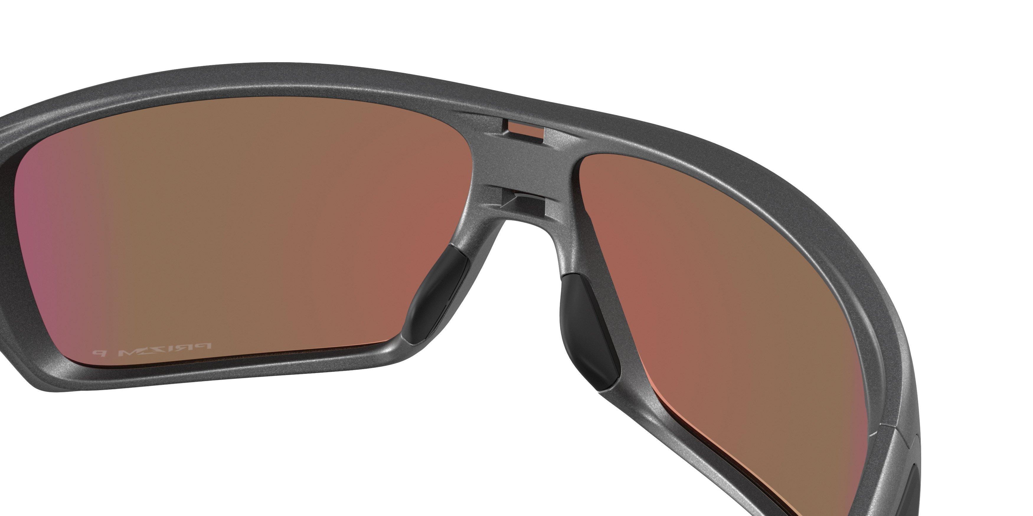 Oakley Turbine Rotor Prizm Violet Polar Sunglasses - Matte Steel - GREY/PURPLE Thumbnail View 6