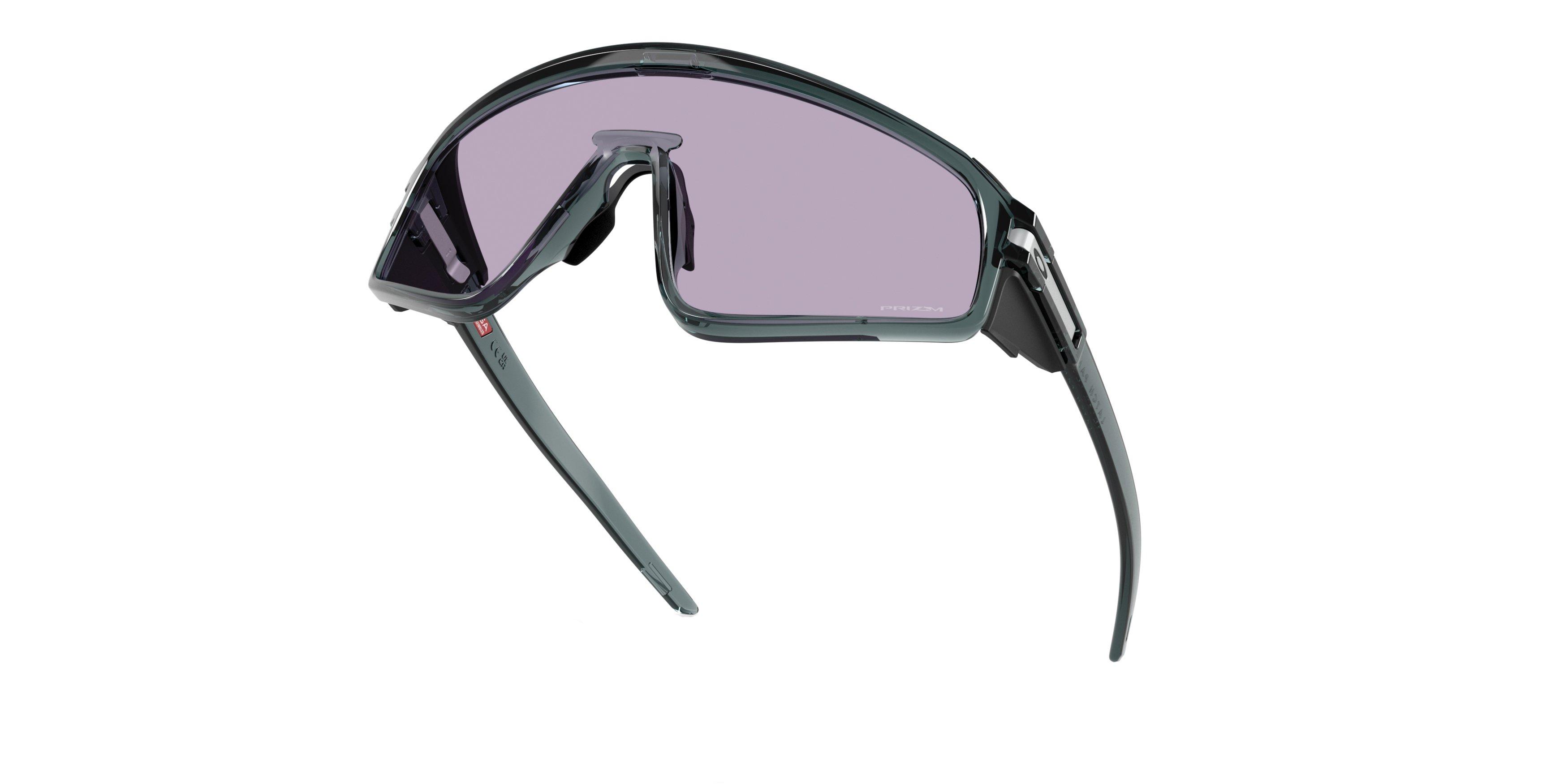 Oakley Latch Panel Prizm Slate Sunglasses - Crystal Black - BLACK/GREY Thumbnail View 7