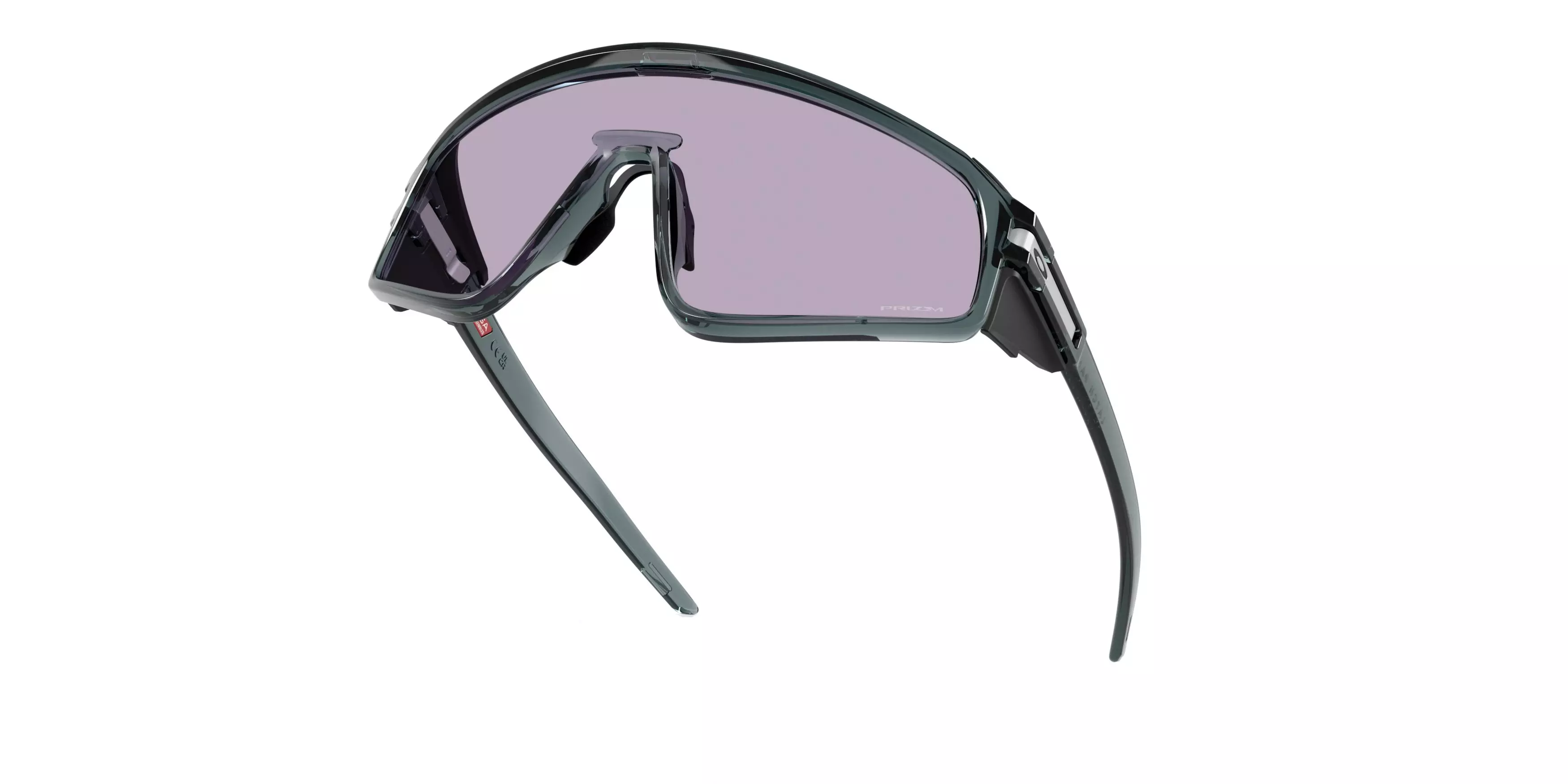 Oakley Latch Panel Prizm Slate Sunglasses - Crystal Black - BLACK/GREY