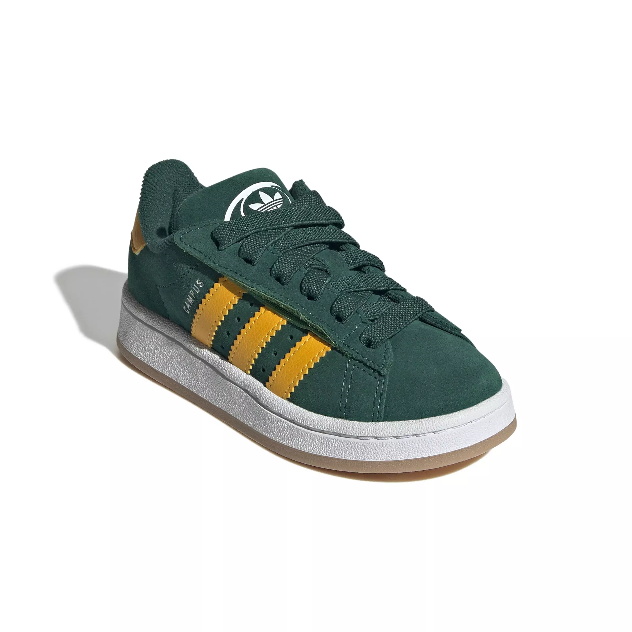 adidas Originals Campus 00s Comfort Closure "Collegiate Green/Yellow/White" Preschool Boys' Shoe - GREEN/YELLOW/WHITE