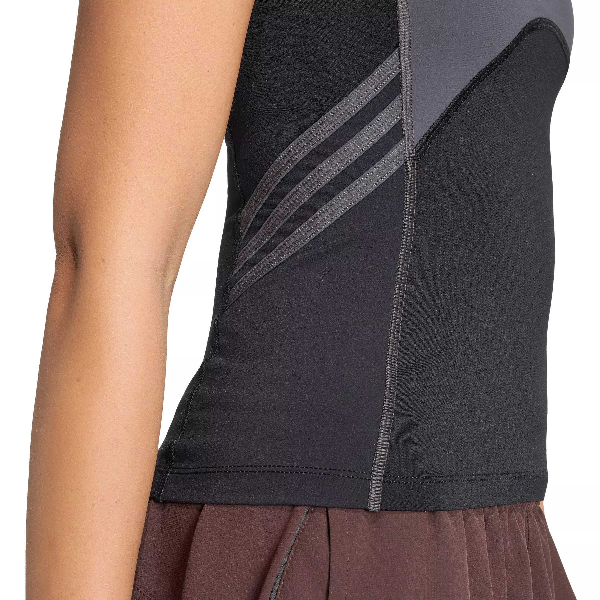 adidas Women's Originals EQT Tight Short Sleeve T-Shirt - Black/Grey - BLACK/GREY