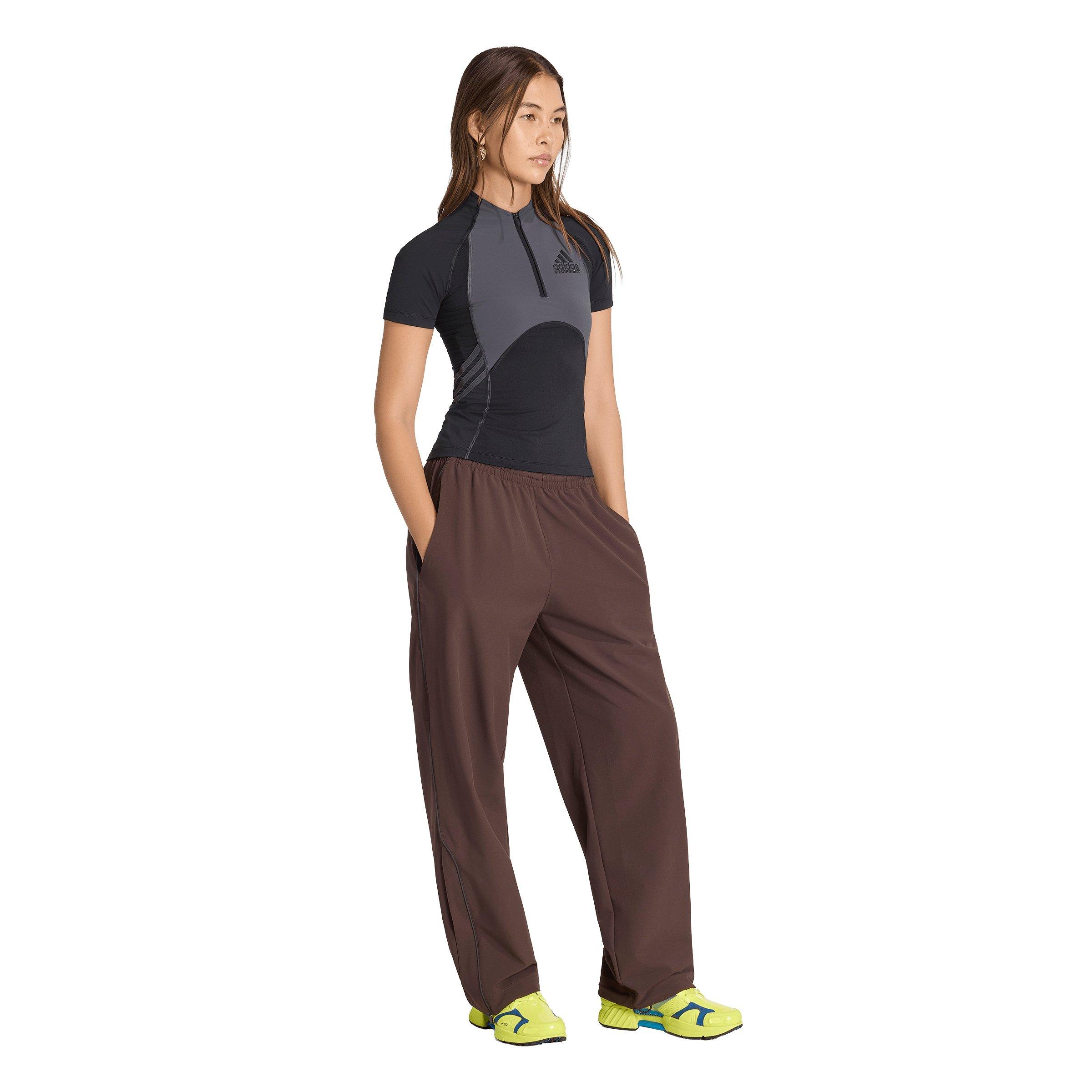 adidas Women's Originals EQT Tight Short Sleeve T-Shirt - Black/Grey - BLACK/GREY Thumbnail View 5