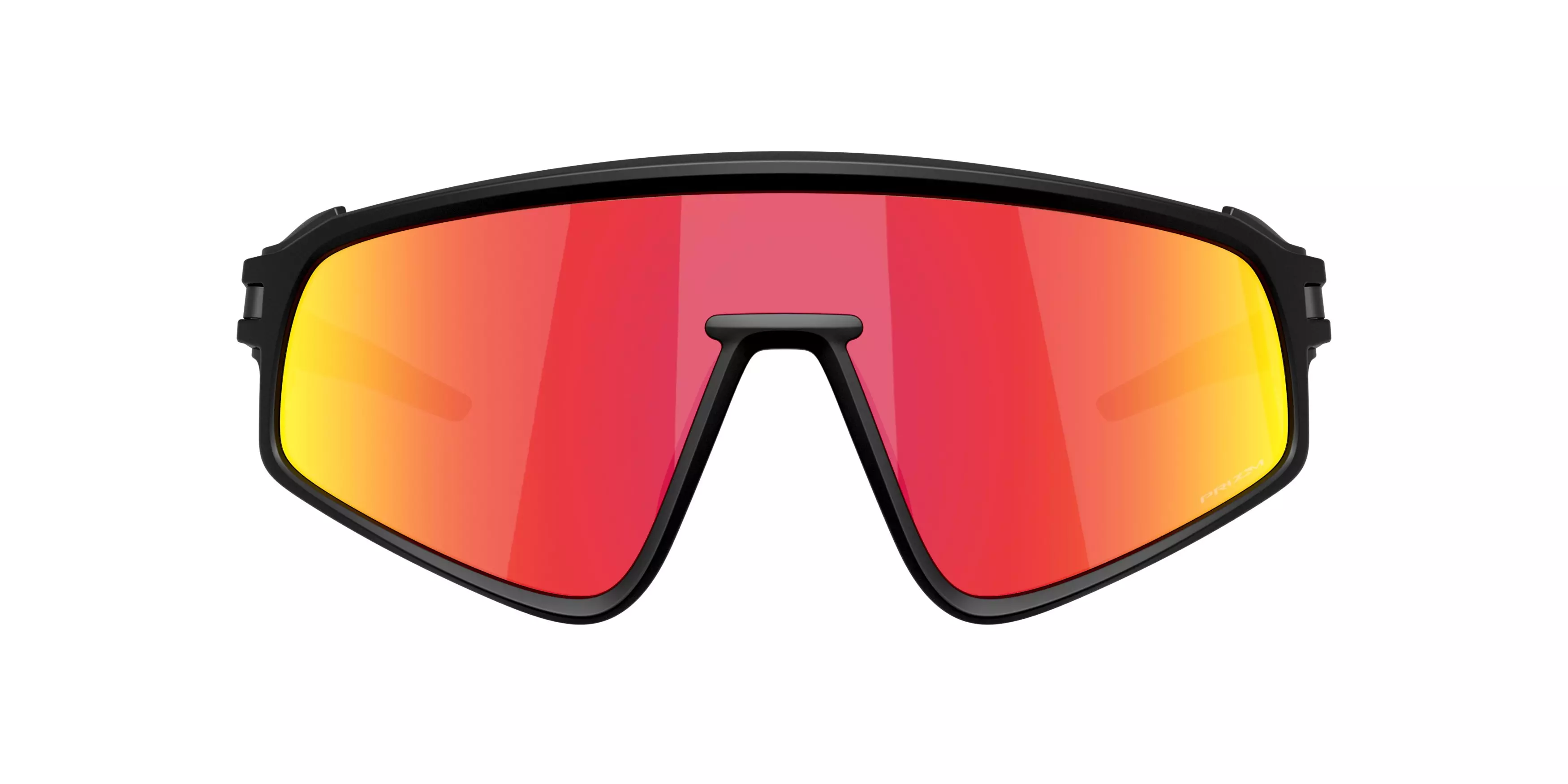 Oakley Latch Panel Prizm Ruby Sunglasses - Matte Black - BLACK/RED