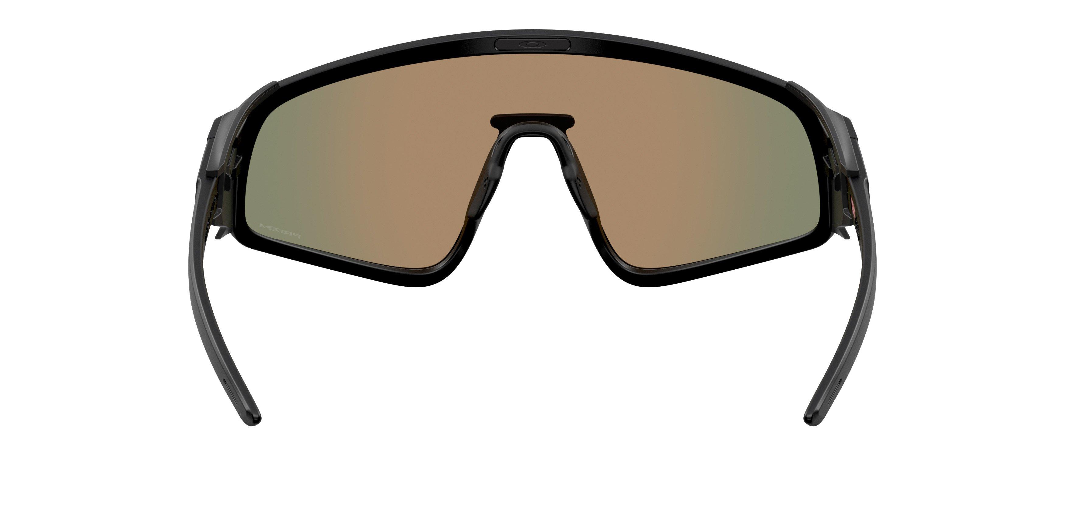 Oakley Latch Panel Prizm Ruby Sunglasses - Matte Black - BLACK/RED Thumbnail View 3