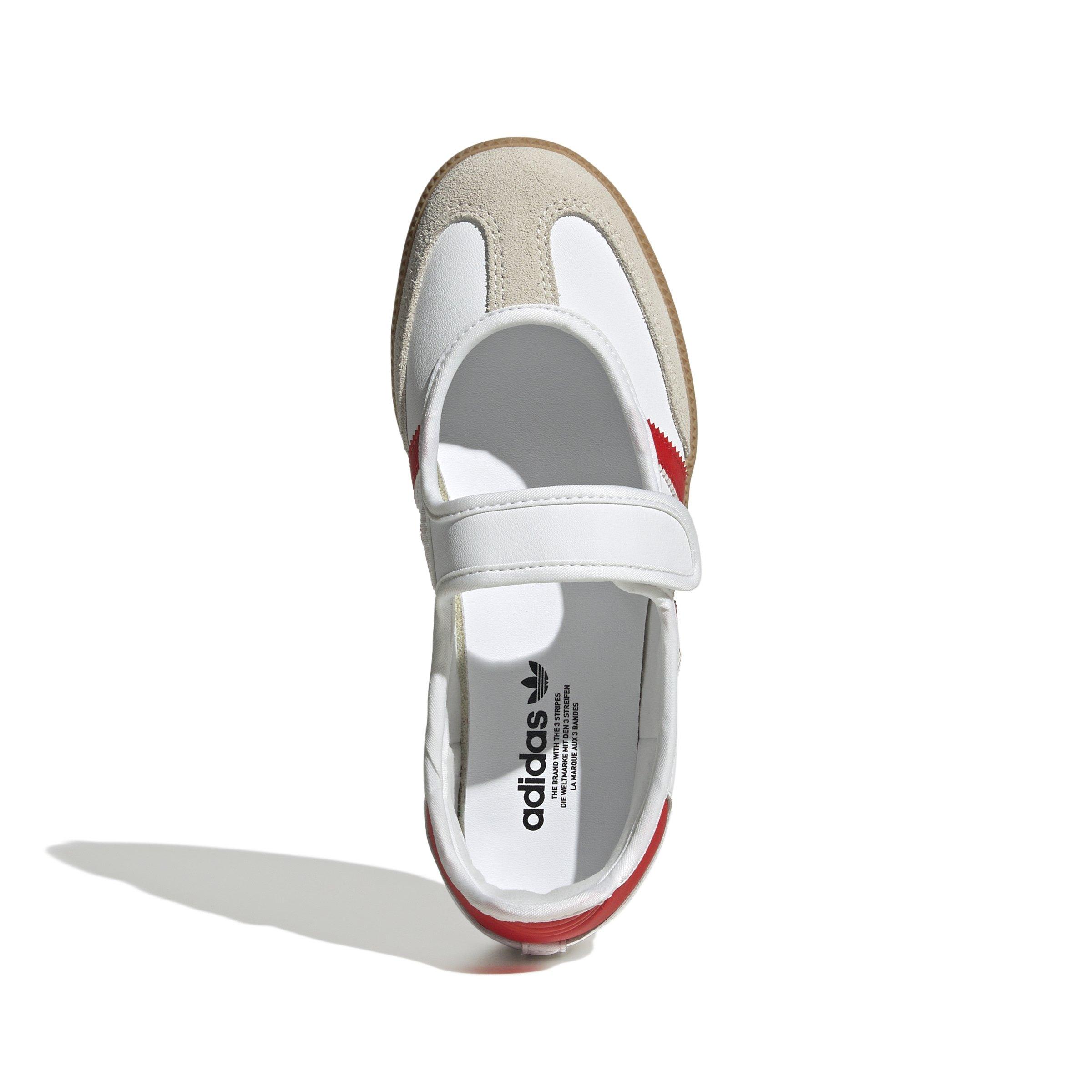 adidas Originals Samba Jane Grade School Girls' "Ftwr White/Red/Gum 3" Shoe