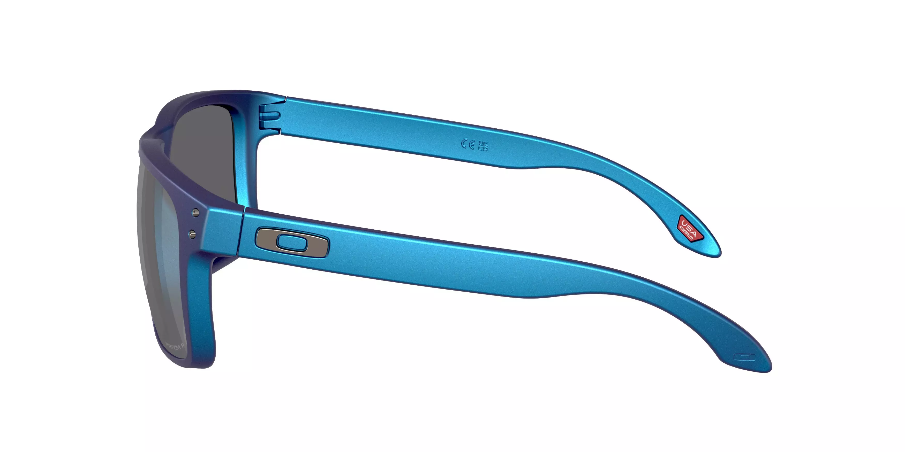 Oakley Holbrook XL Prizm Black Polar Sunglasses - Matte Cyan/Blue Colorshift - BLUE/GREY
