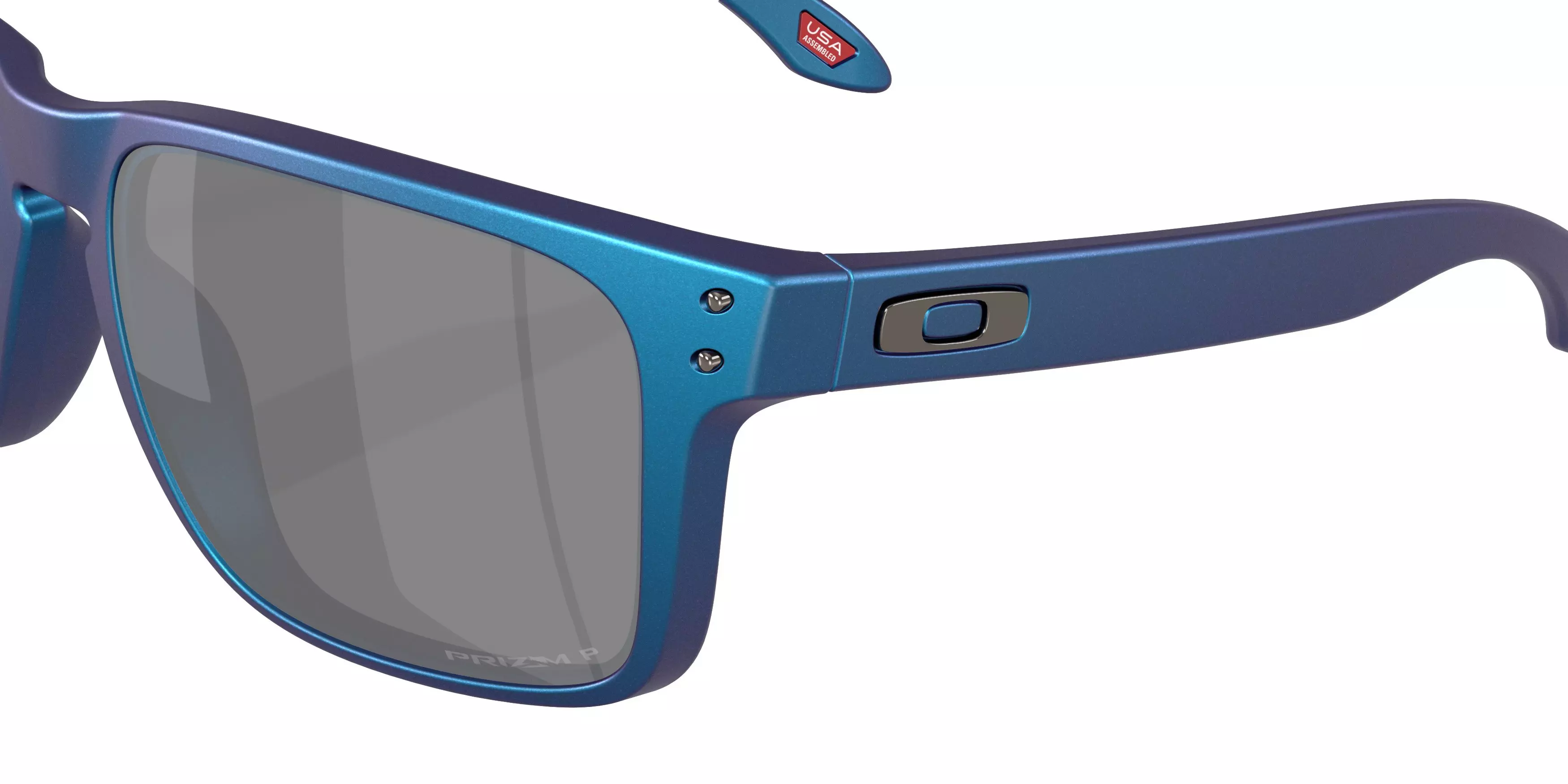 Oakley Holbrook XL Prizm Black Polar Sunglasses - Matte Cyan/Blue Colorshift - BLUE/GREY