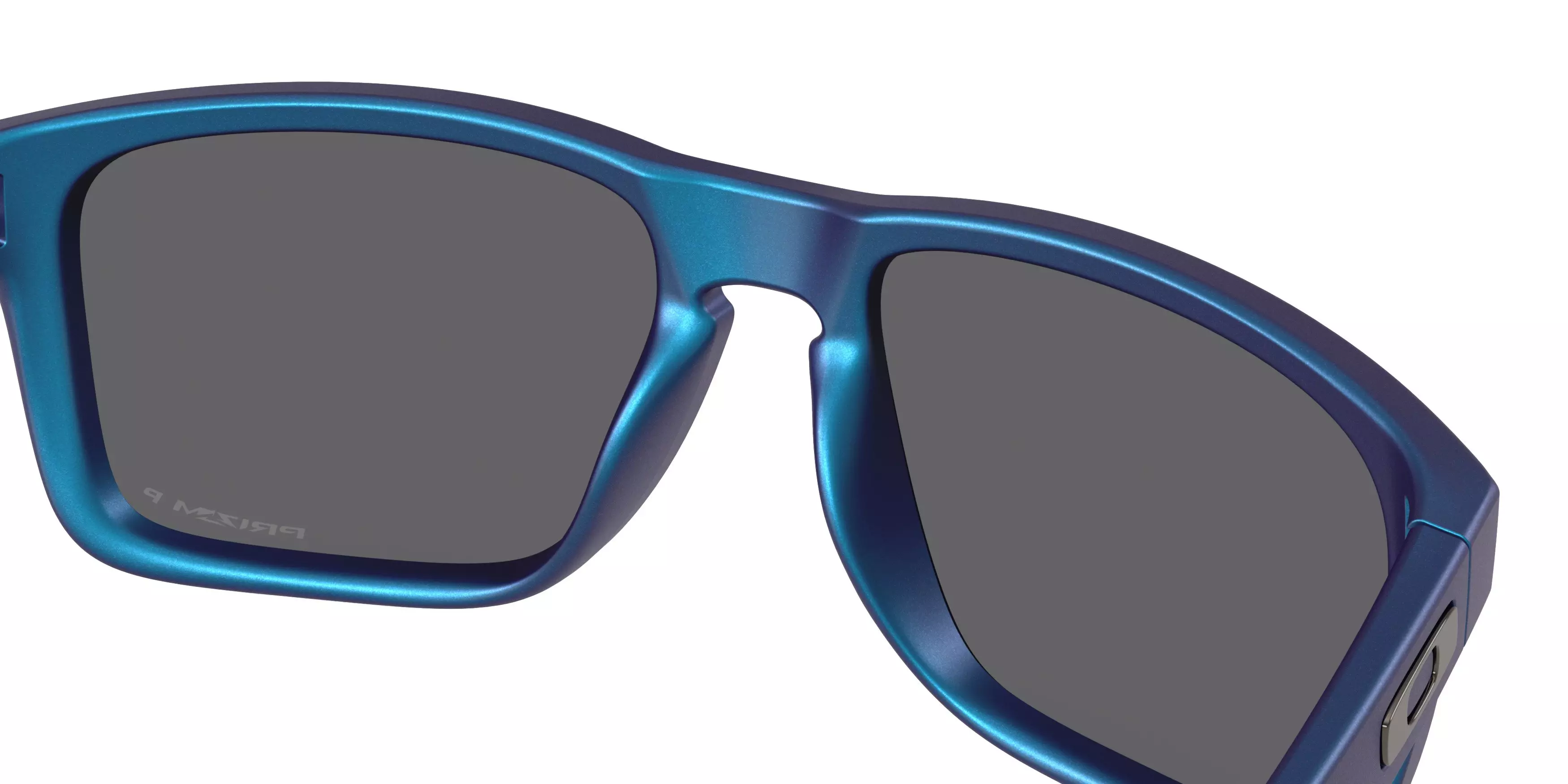 Oakley Holbrook XL Prizm Black Polar Sunglasses - Matte Cyan/Blue Colorshift - BLUE/GREY