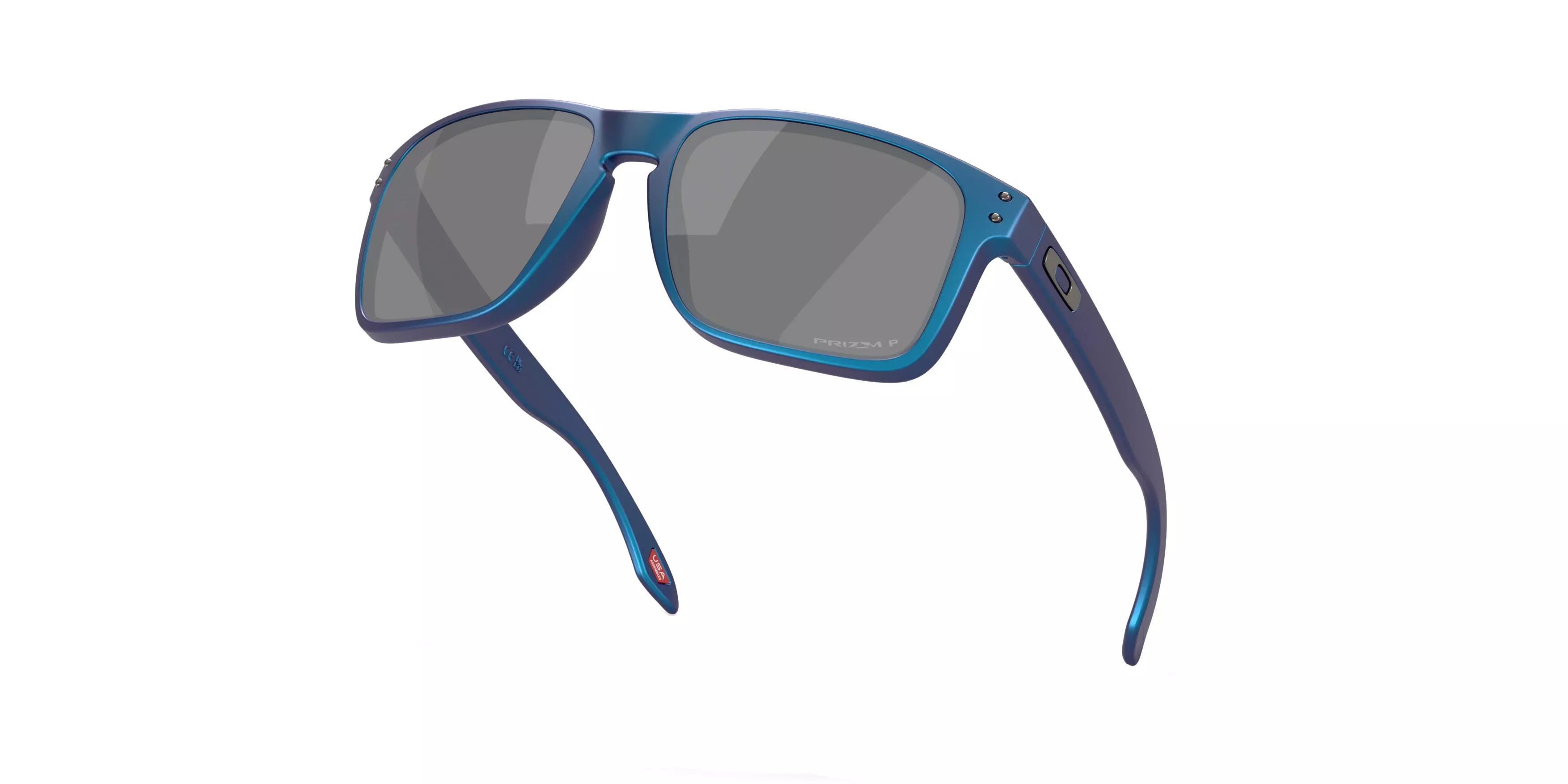 Oakley Holbrook XL Prizm Black Polar Sunglasses - Matte Cyan/Blue Colorshift - BLUE/GREY
