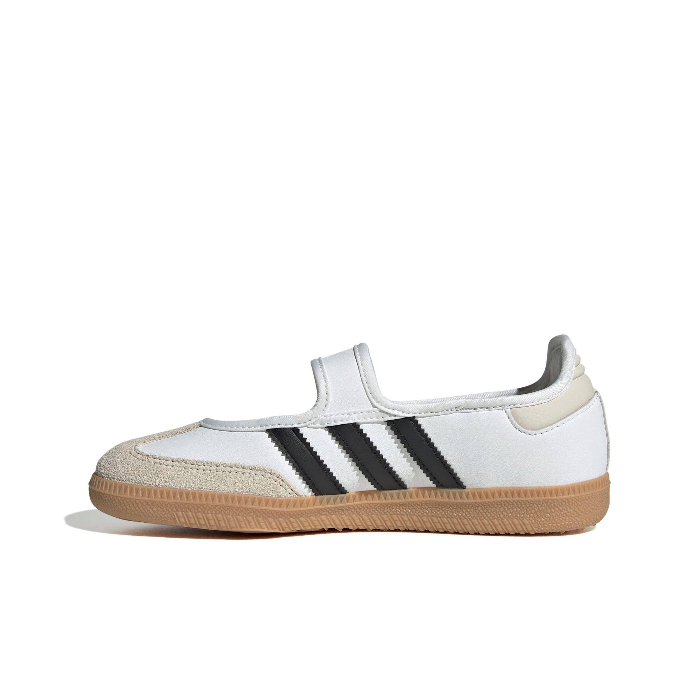adidas Originals Samba Jane Grade School Girls' "Ftwr White/Alumina/Gum 3" Shoe