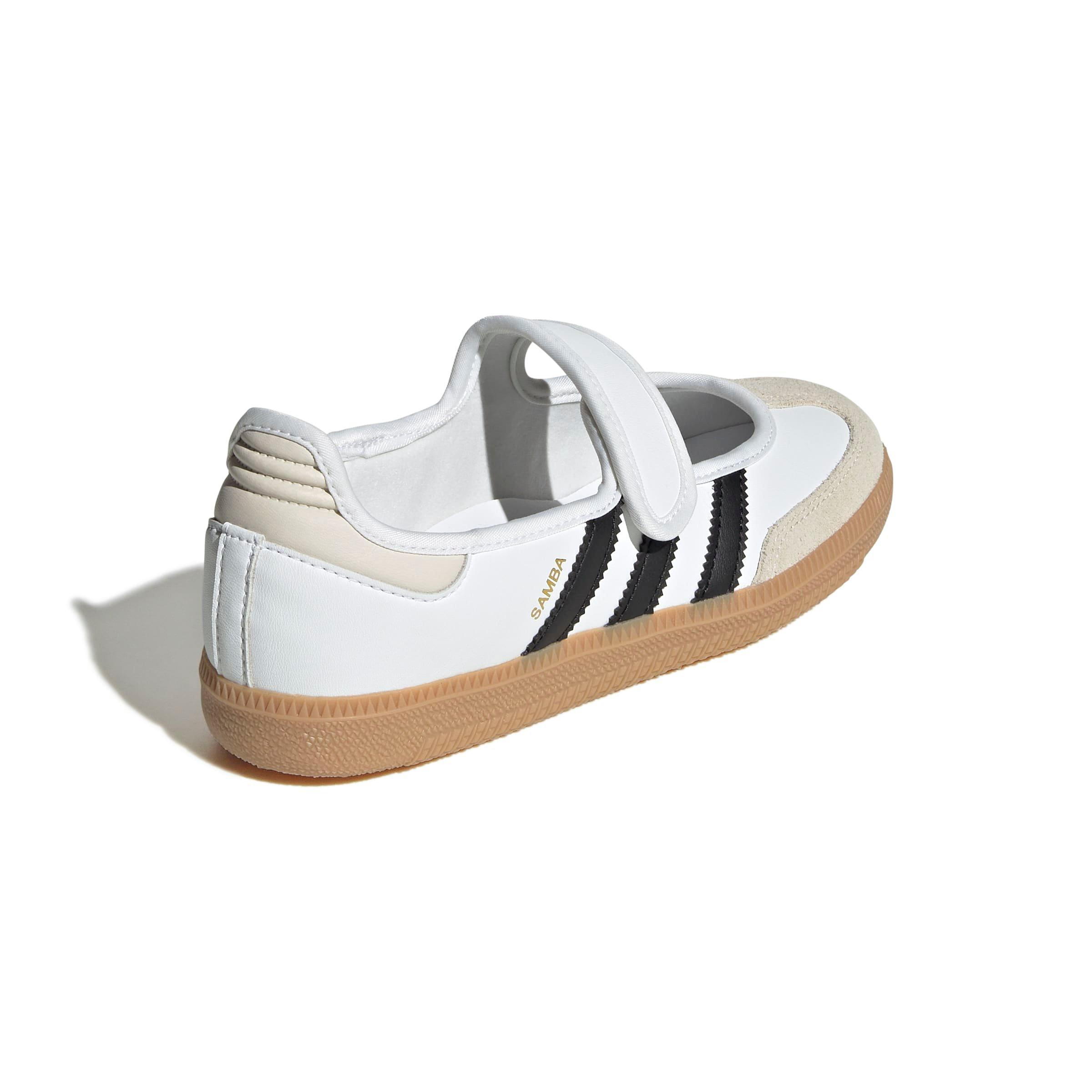 adidas Originals Samba Jane Grade School Girls' "Ftwr White/Alumina/Gum 3" Shoe