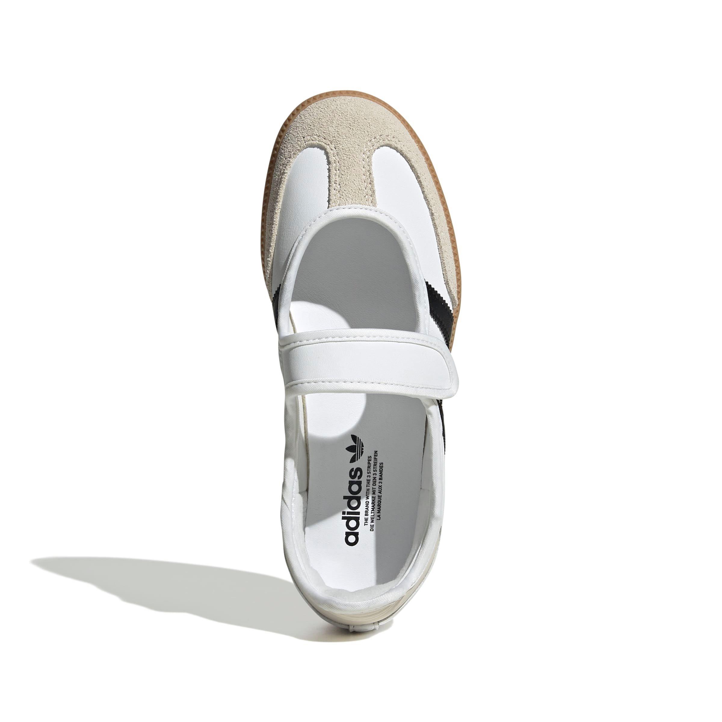 adidas Originals Samba Jane Grade School Girls' "Ftwr White/Alumina/Gum 3" Shoe