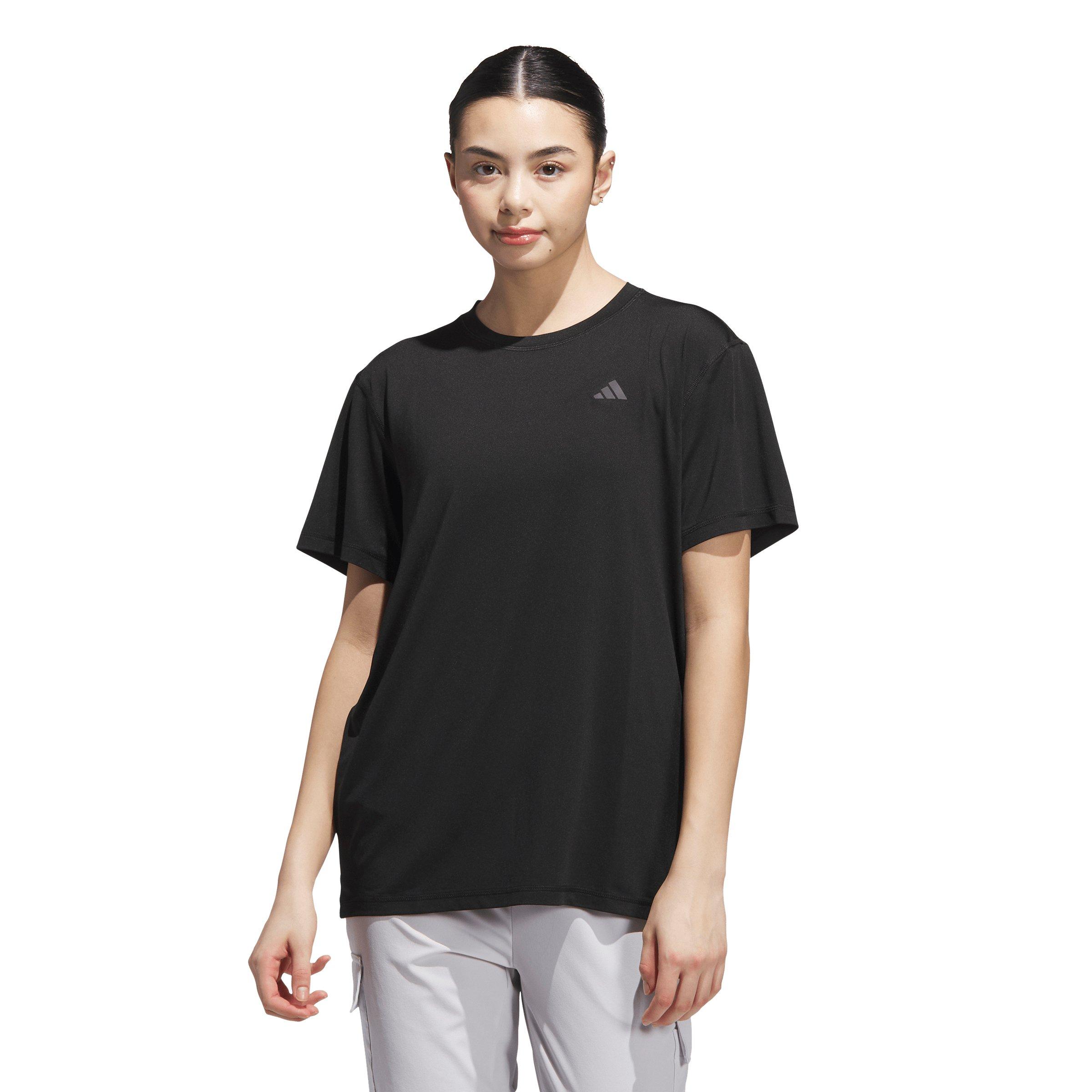 adidas Women's Designed for Train Everyday Workout T-Shirt - Black - BLACK Thumbnail View 1