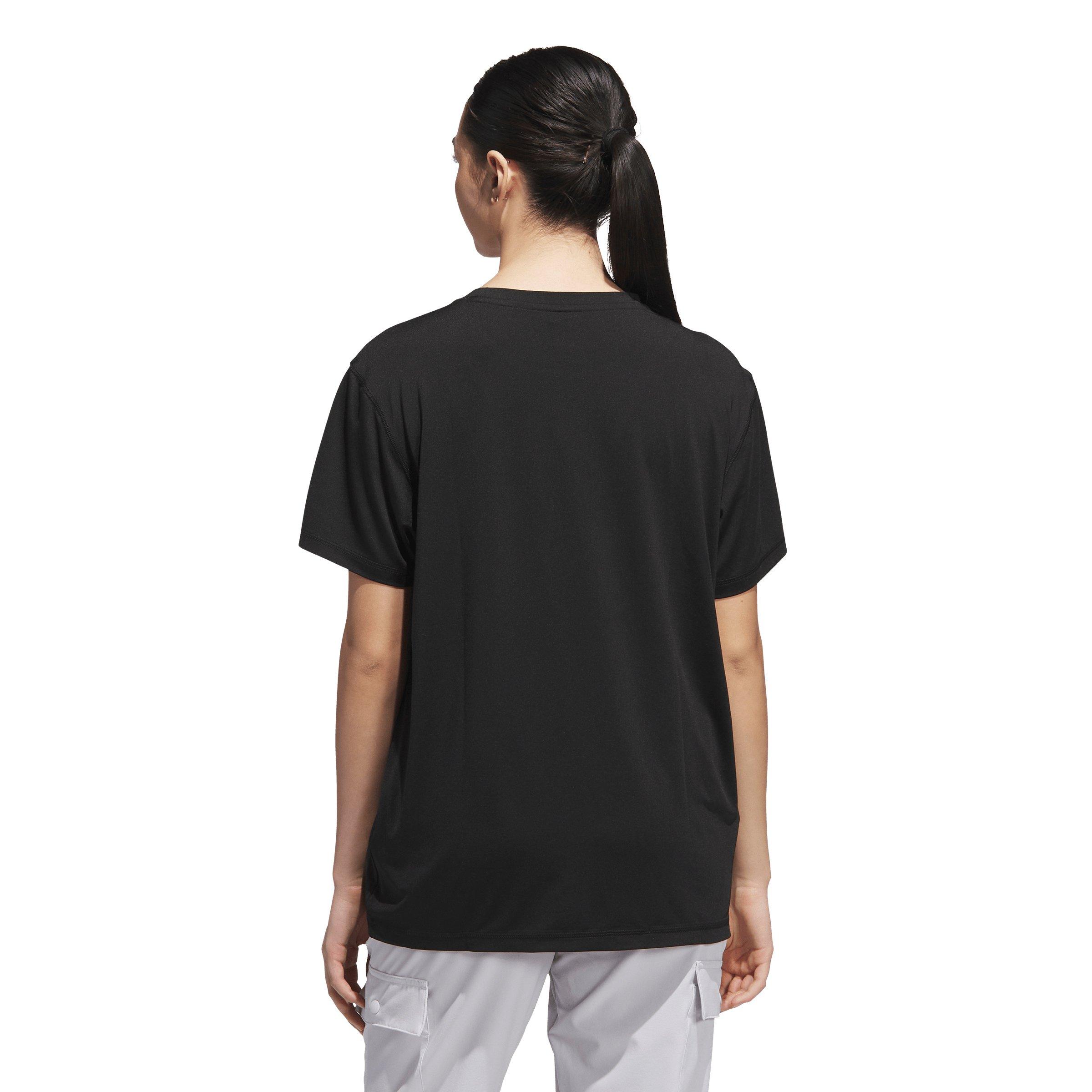 adidas Women's Designed for Train Everyday Workout T-Shirt - Black - BLACK Thumbnail View 2