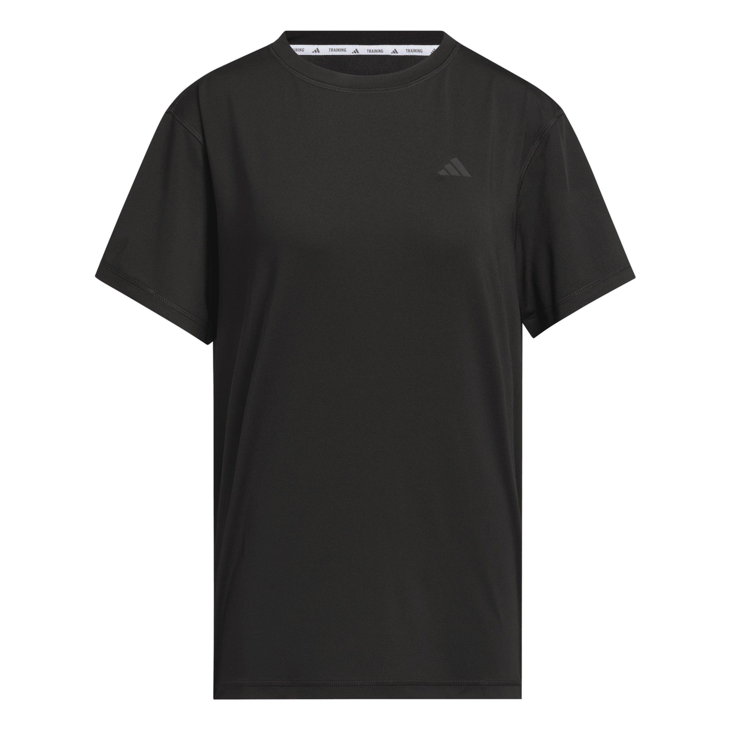 adidas Women's Designed for Train Everyday Workout T-Shirt - Black - BLACK Thumbnail View 6