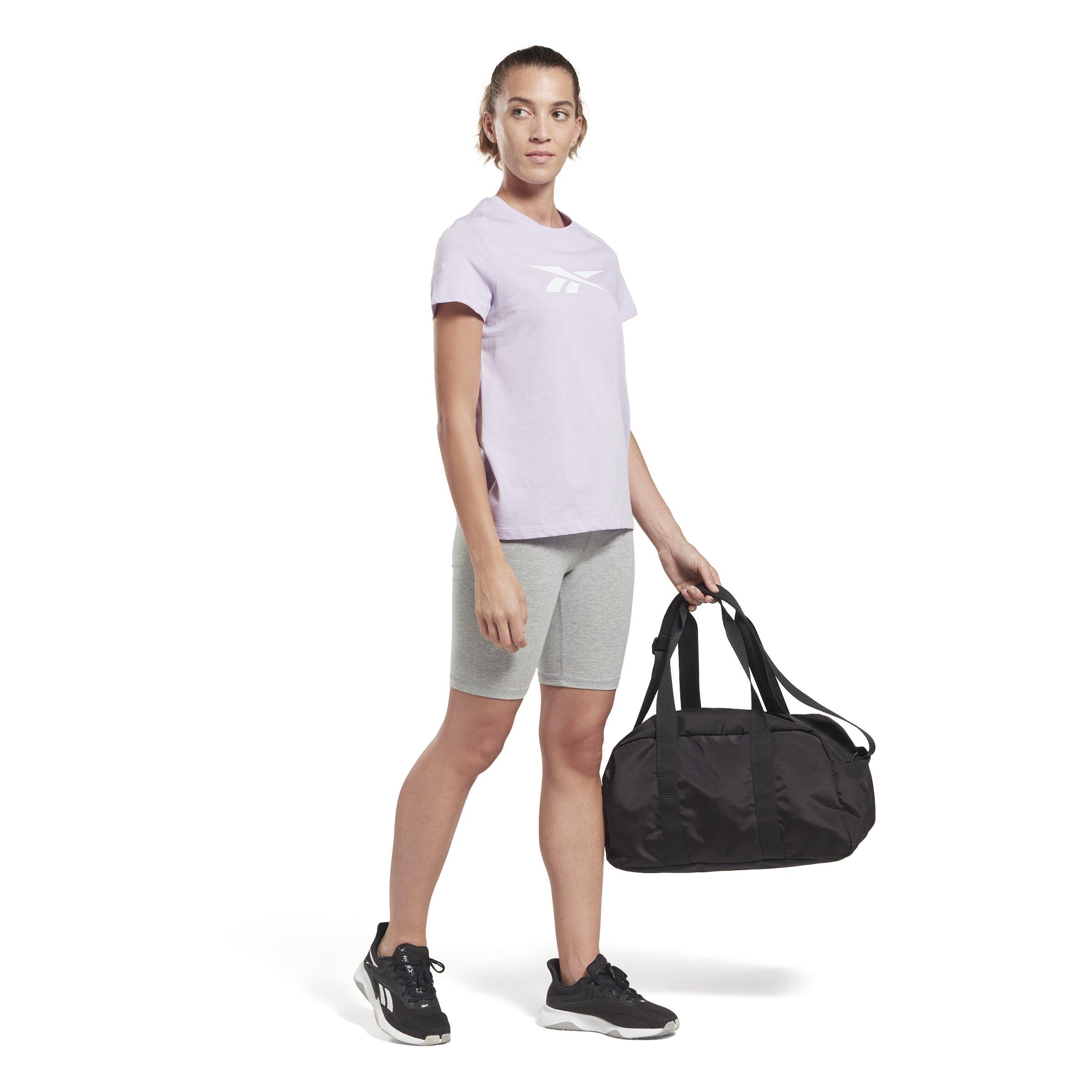 Reebok Women's Training Essentials Vector Tee- Purple - PURPLE Thumbnail View 3