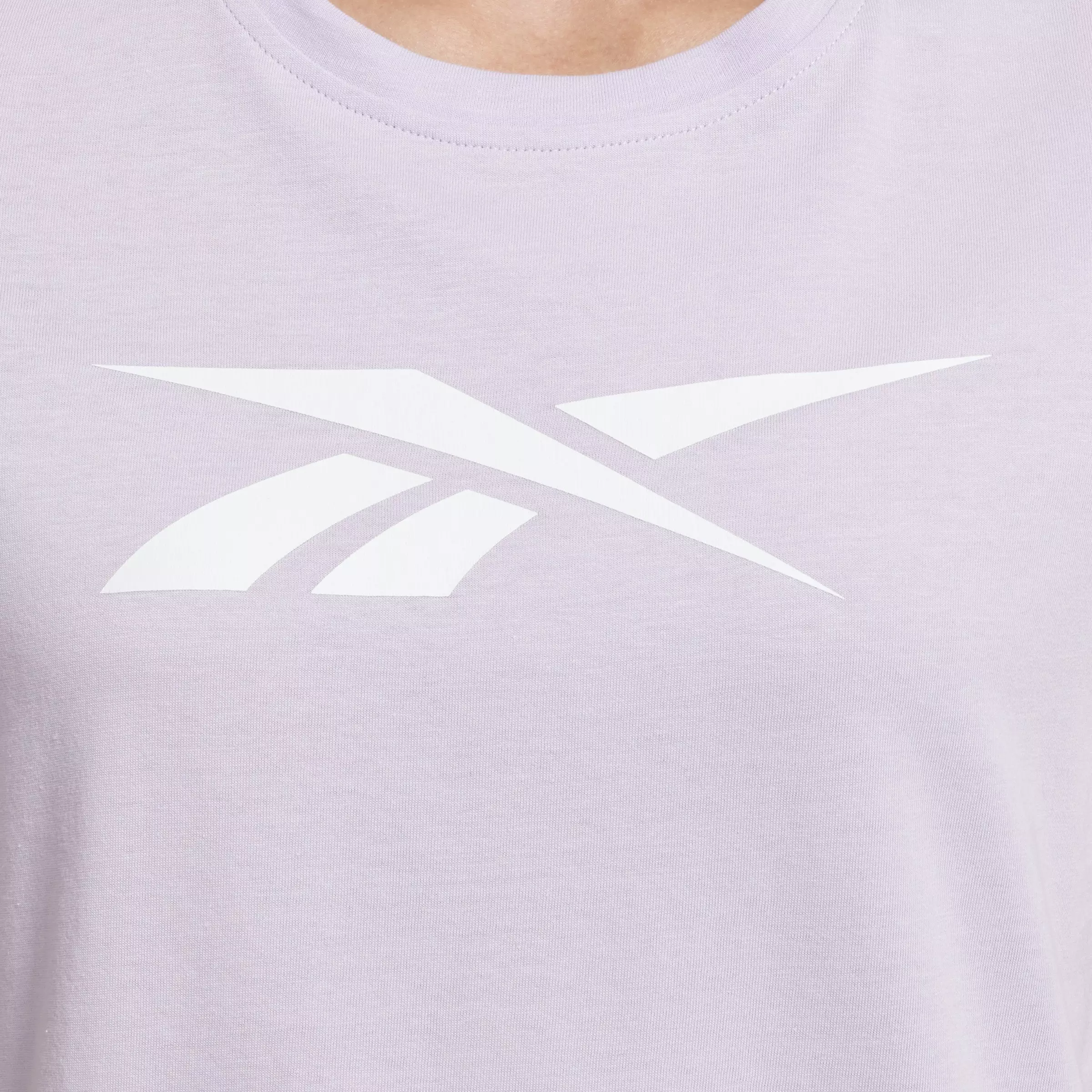 Reebok Women's Training Essentials Vector Tee- Purple - PURPLE