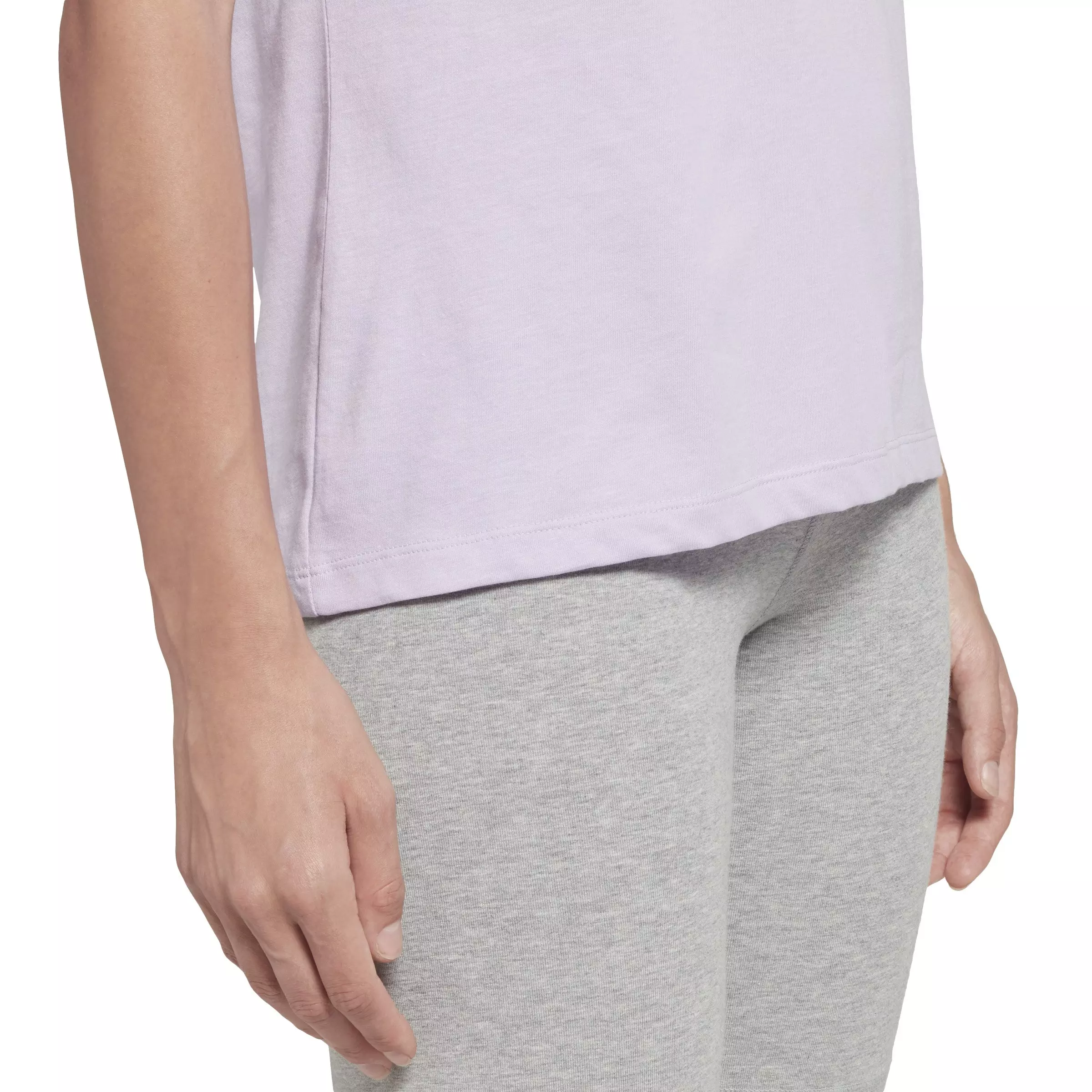 Reebok Women's Training Essentials Vector Tee- Purple - PURPLE