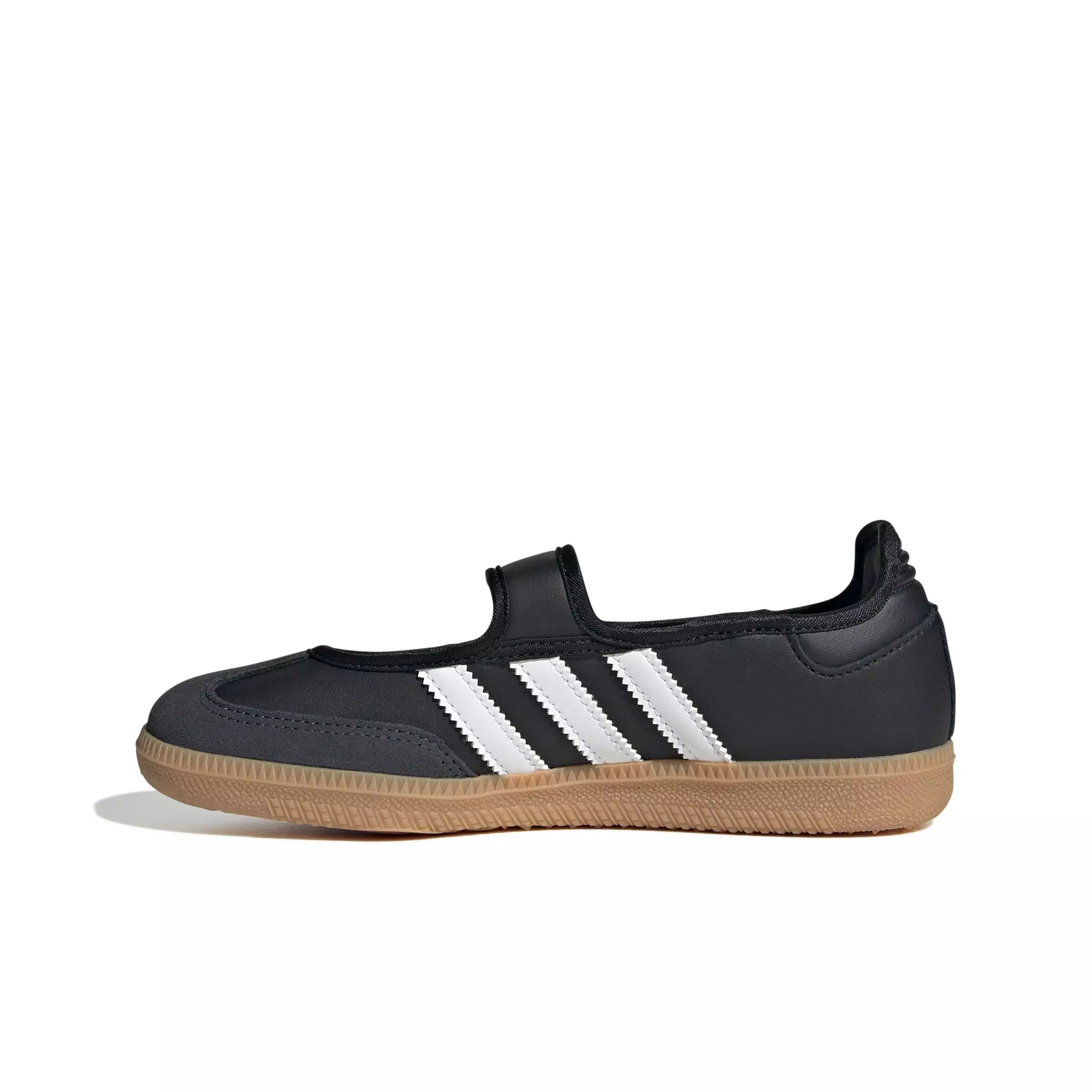 adidas Originals Samba Jane "Core Black/Ftwr White/Gum 3" Grade School Girls' Shoe - BLACK/WHITE/GUM