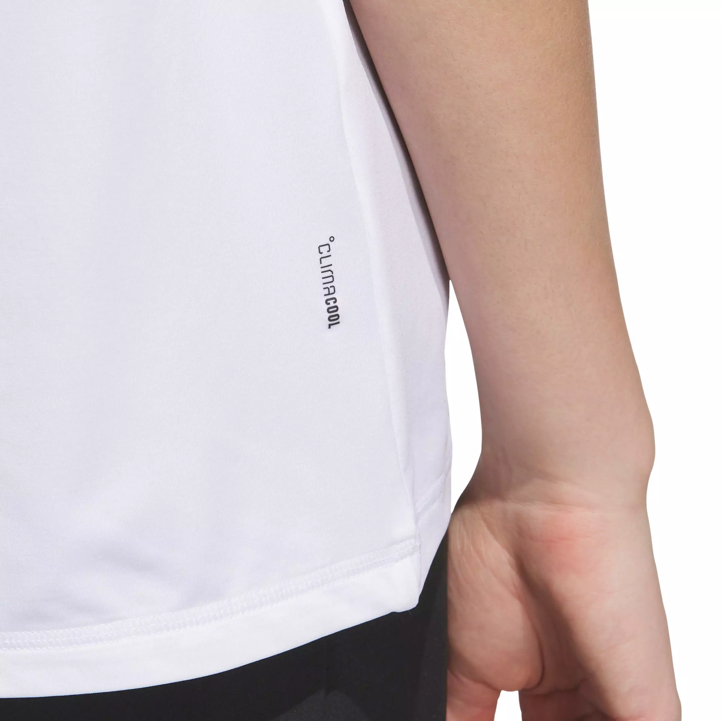 adidas Women's Designed for Train Everyday Workout T-Shirt - White - WHITE