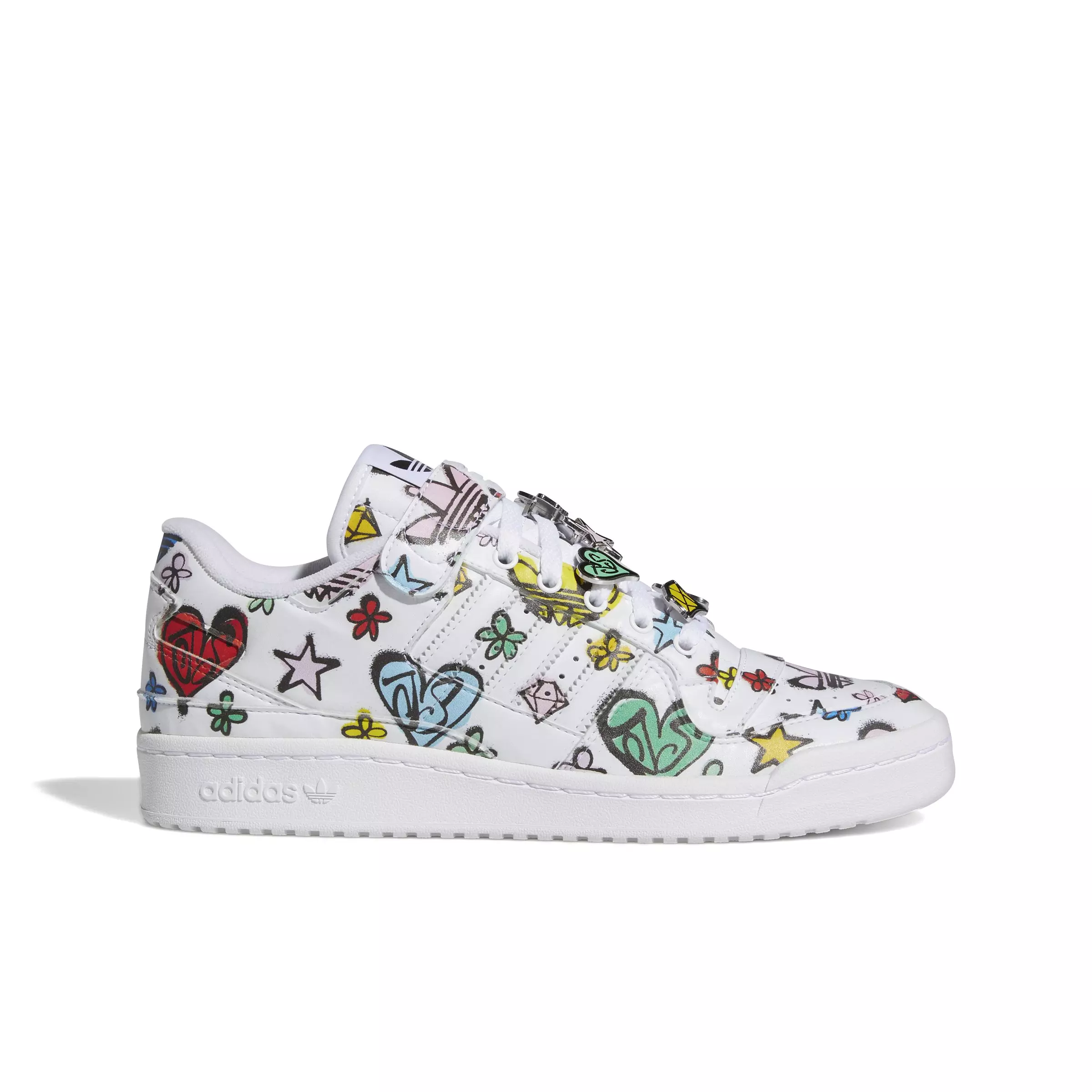 adidas Jeremy Scott Forum 84 Low Mono "Ftwr White/Core Black" Men's Basketball Shoe - WHITE