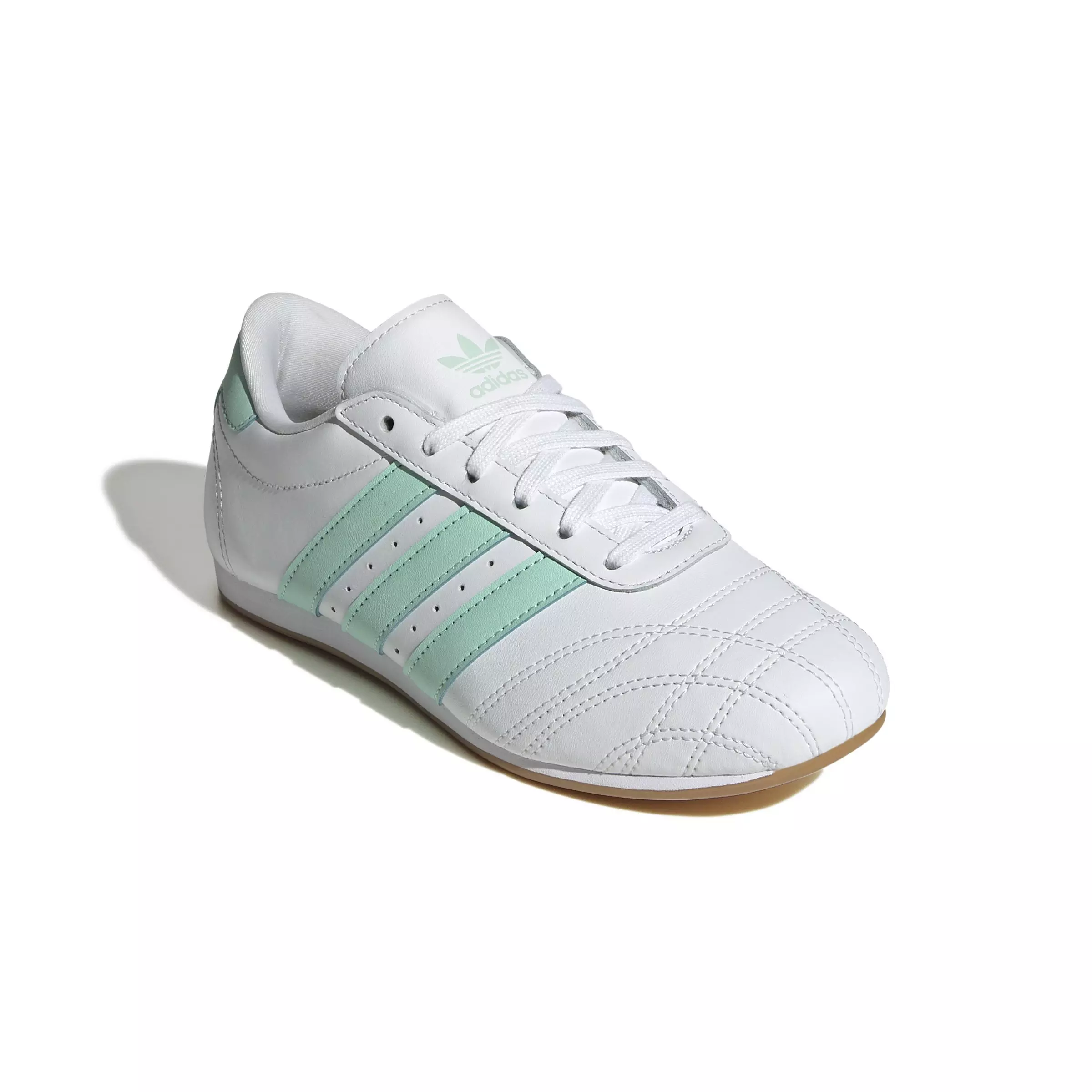 adidas Originals Taekwondo Lace "Ftwr White/Clear Mint/Gum 3" Grade School Girls' Shoe - WHITE/MINT/GUM