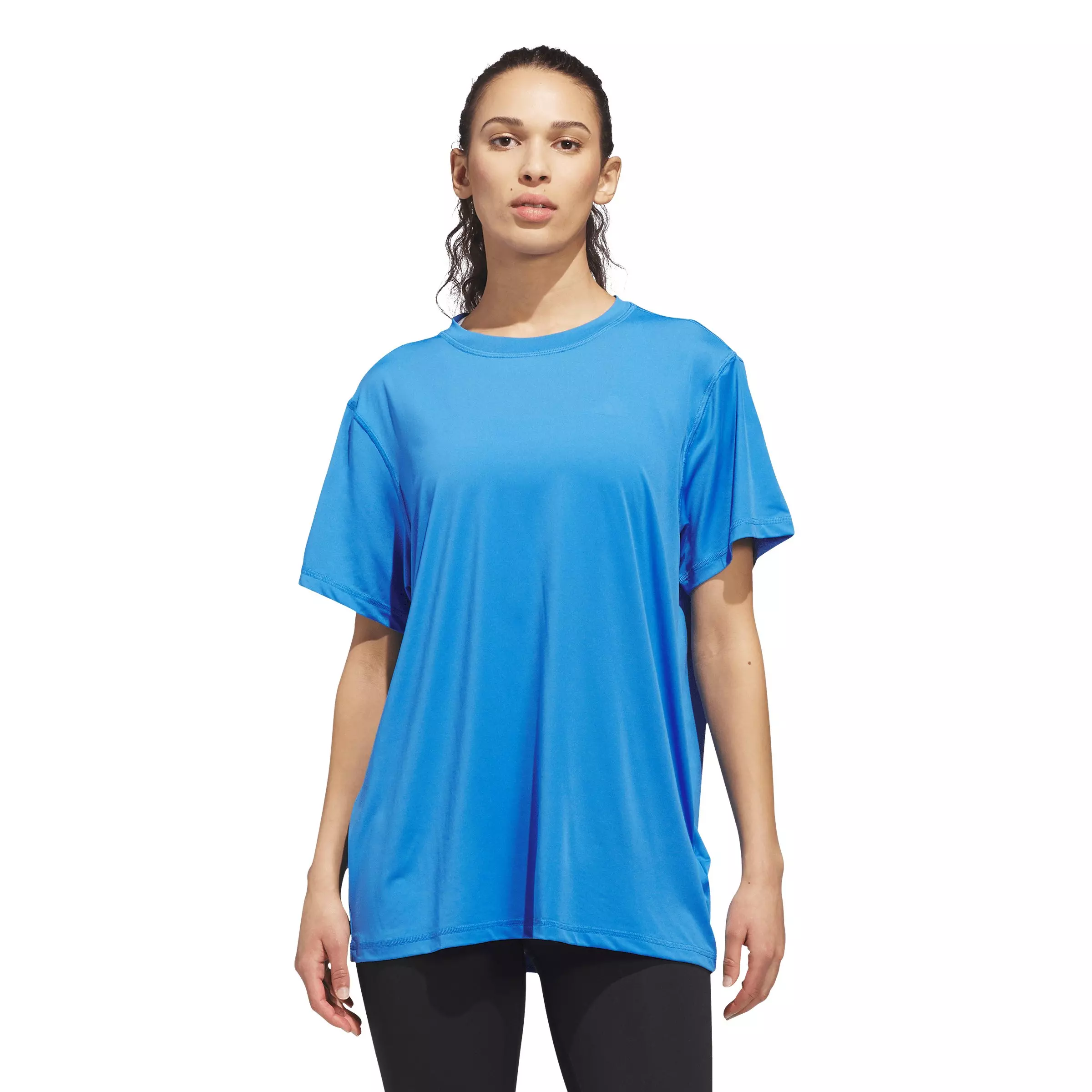 adidas Women's Designed for Train Everyday Workout T-Shirt - Blue - BLUE